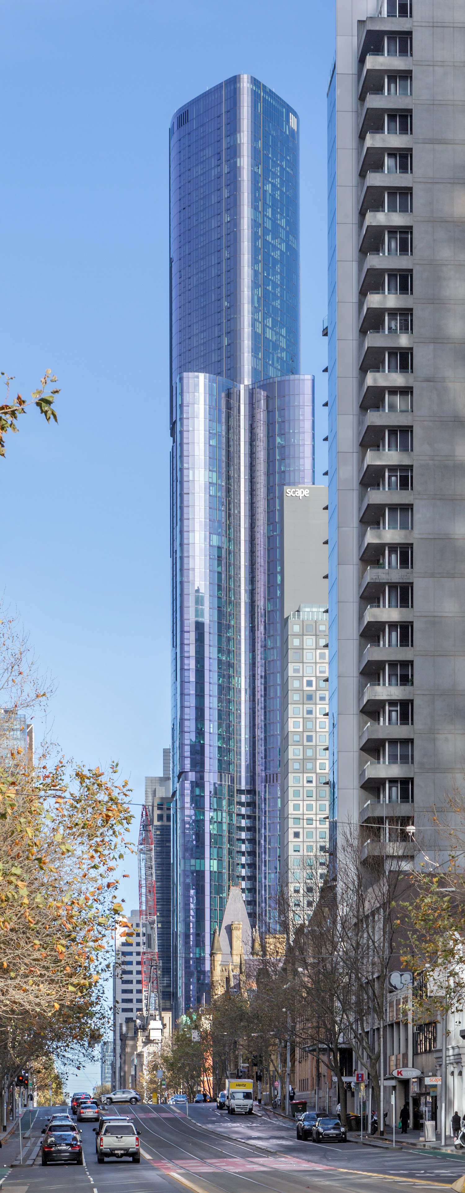 Aurora Melbourne Central - View from the east 