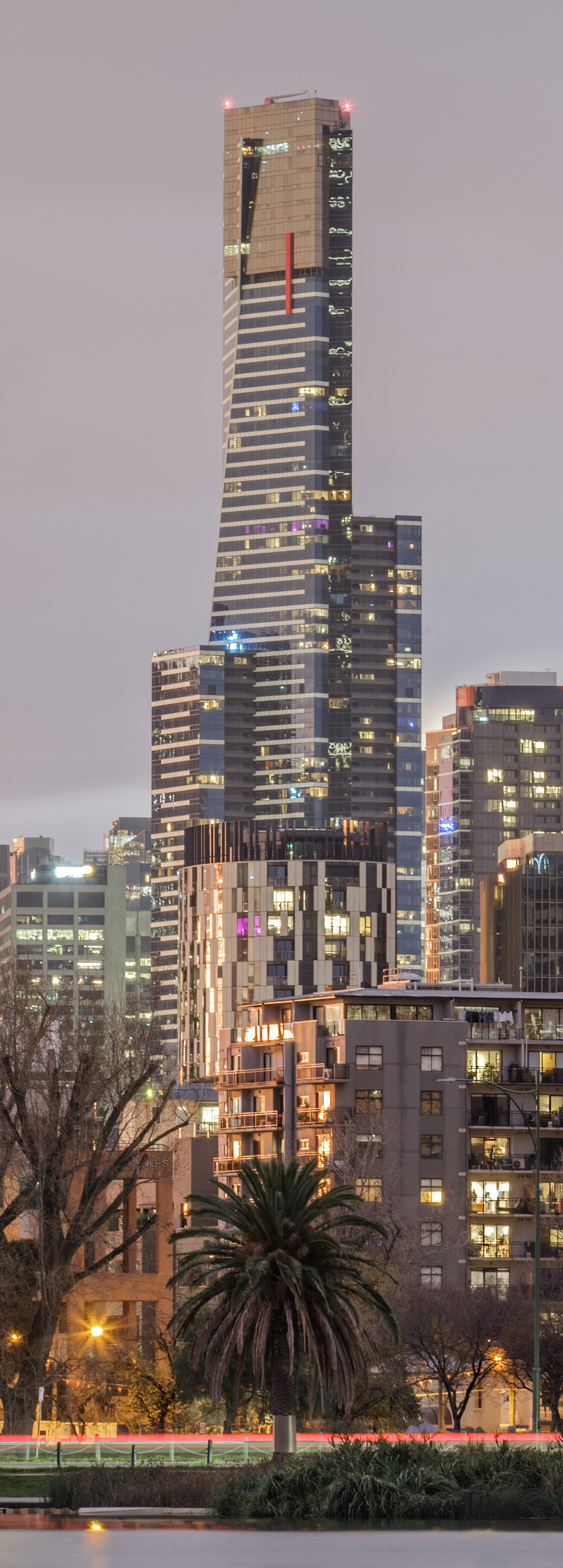 Eureka Tower - View from Albert Park 