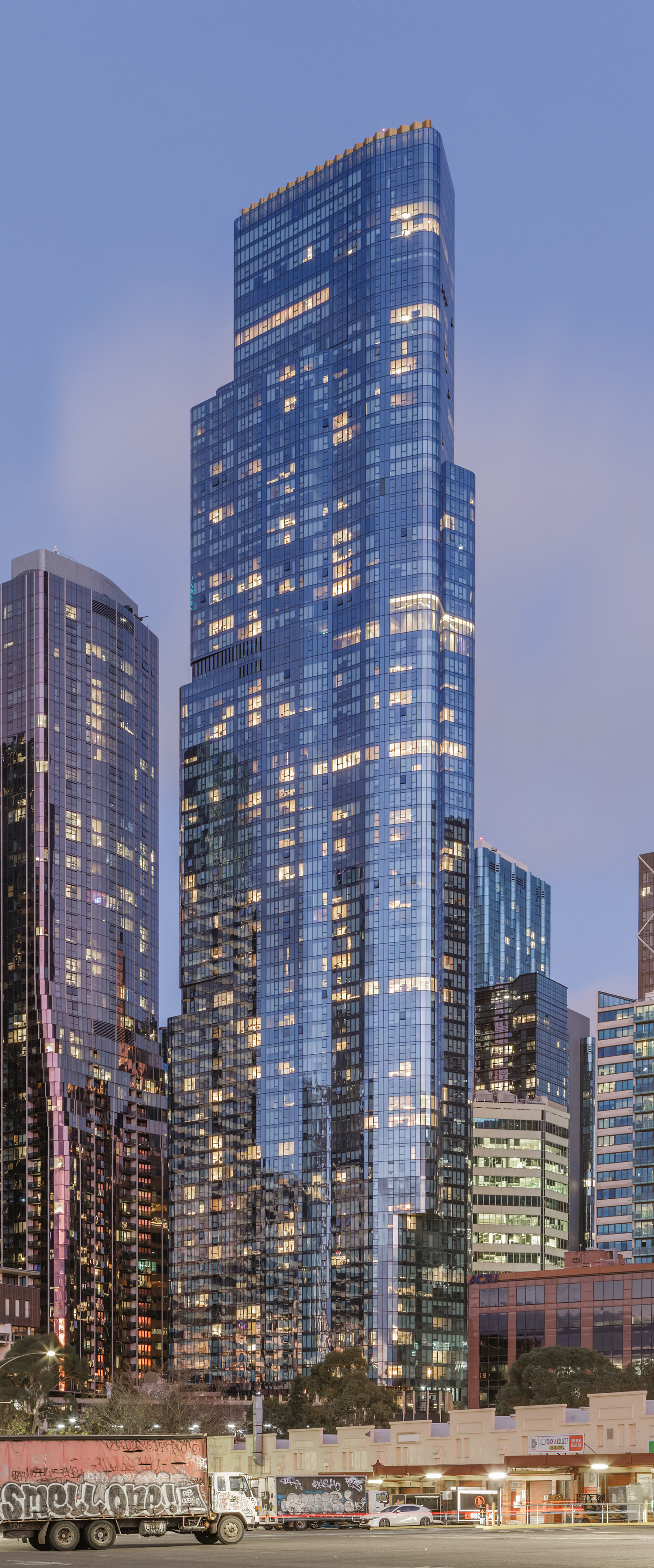 Queens Place North Tower - View from the northwest 