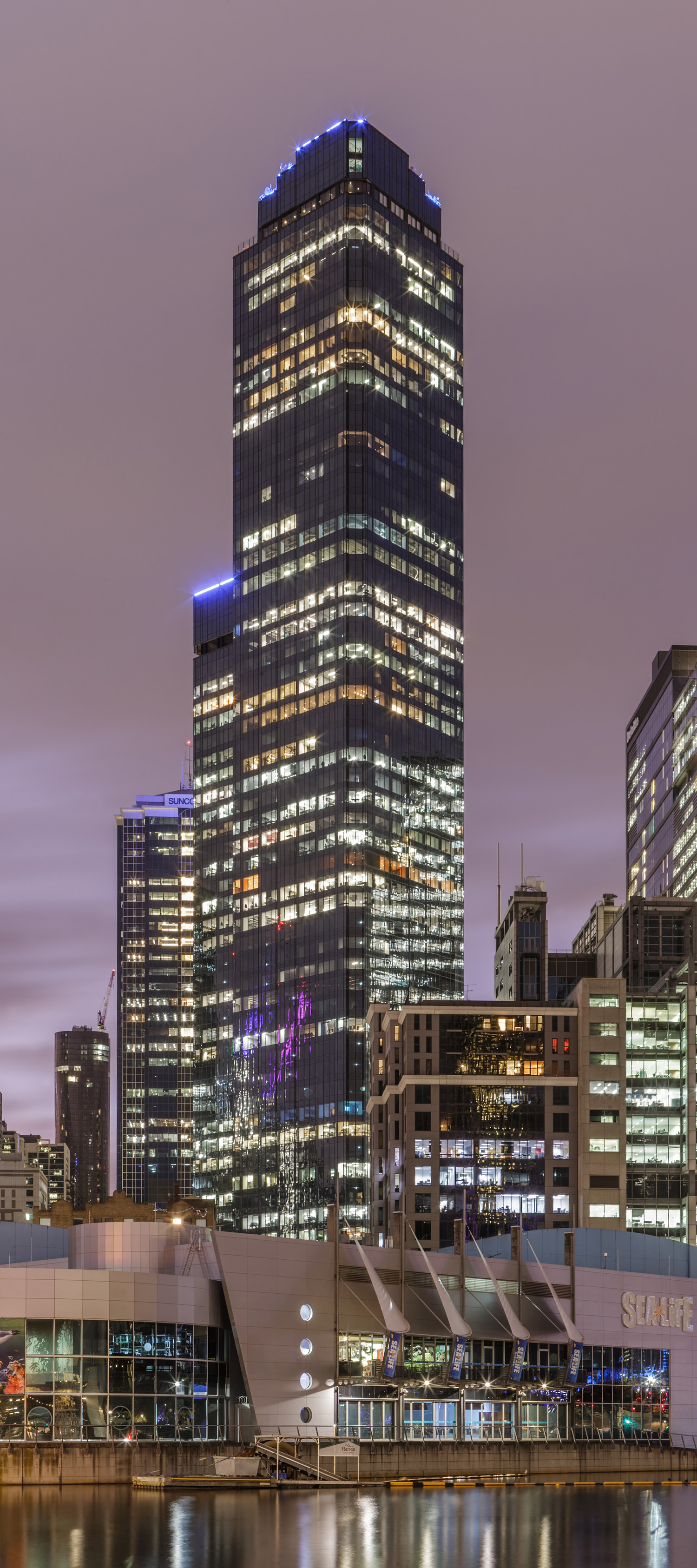 Rialto Towers - View across Yarra River 