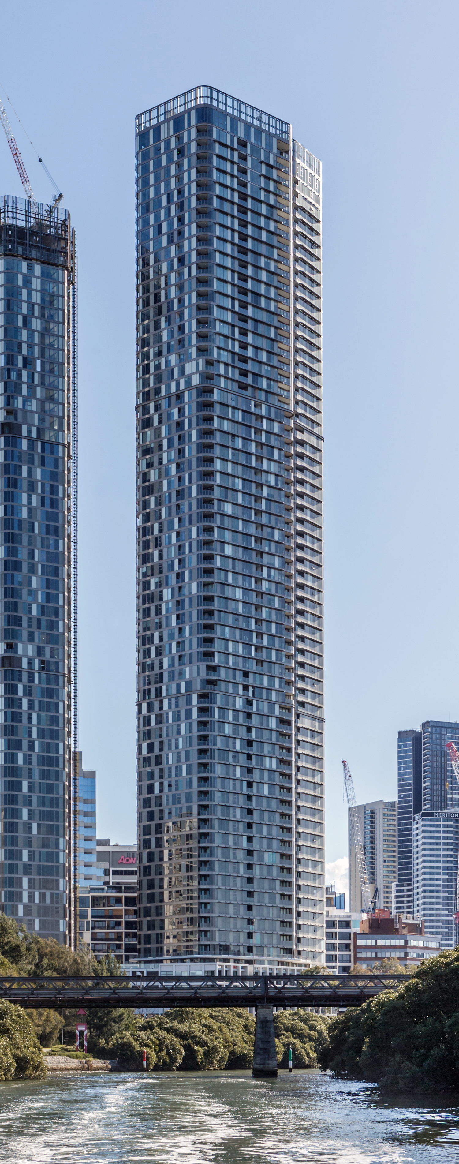 180 George North Tower - View from a ferry 