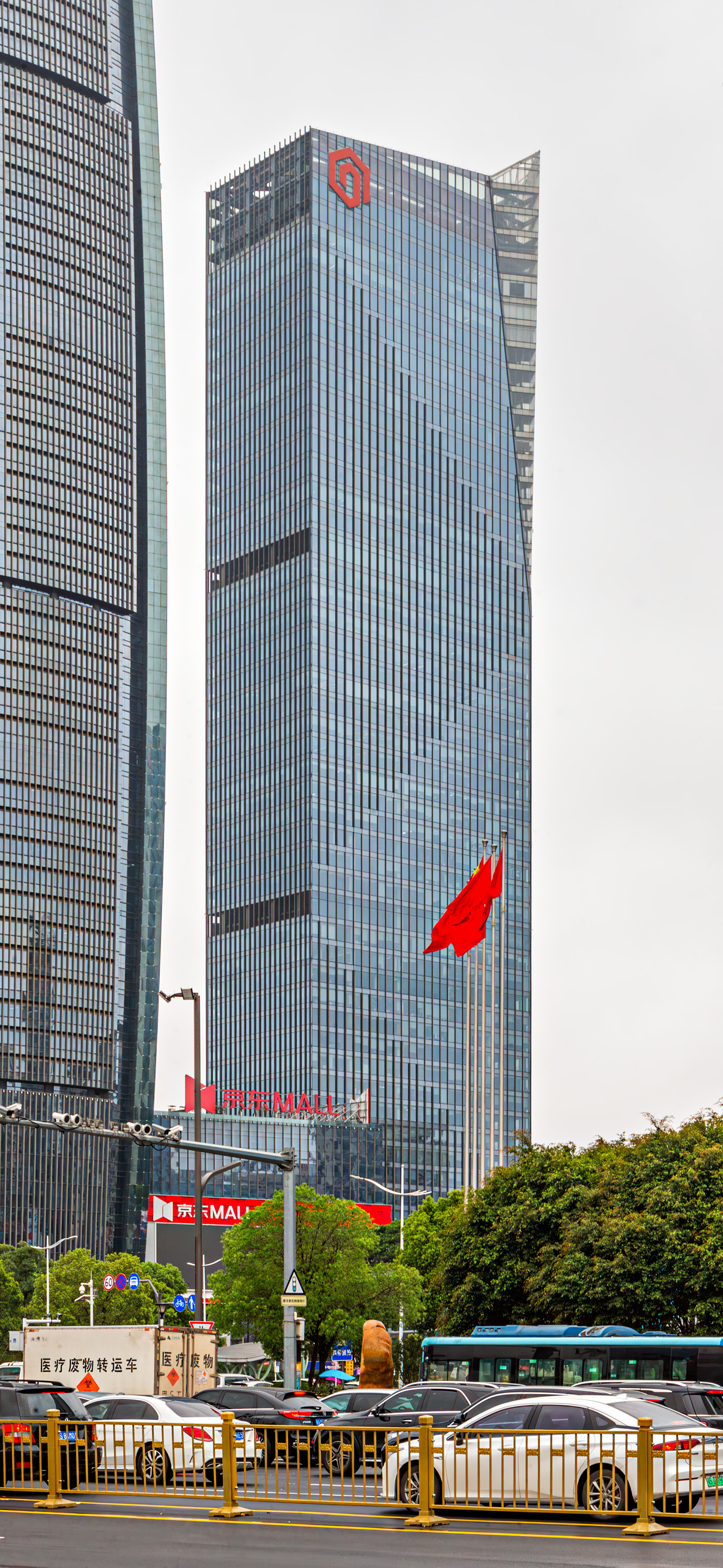 Jiahong Zhen Xing Center - View from the north 