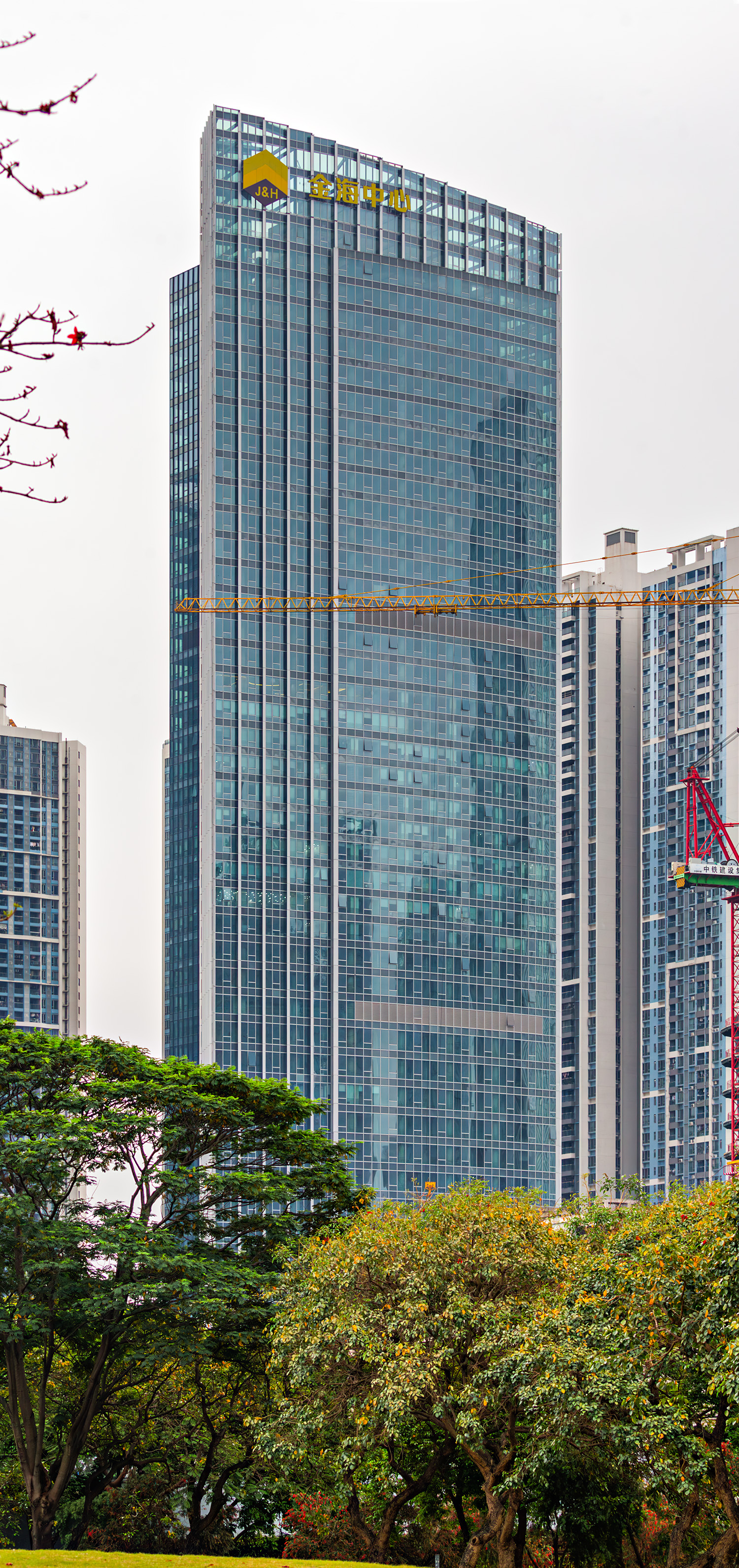 Jinhai M City (West Office Tower) - View from the northwest 