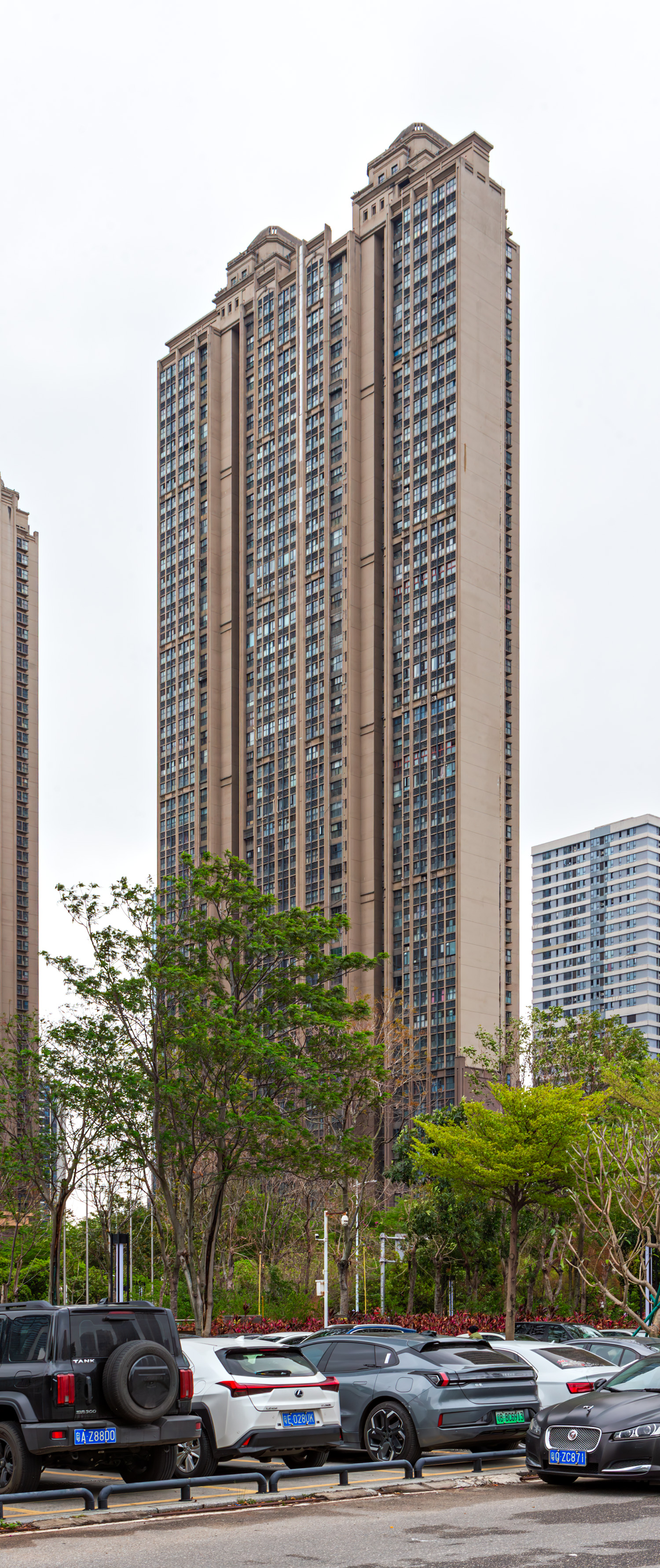 Wanda Huafu Tower 4-5 - View from the northwest 