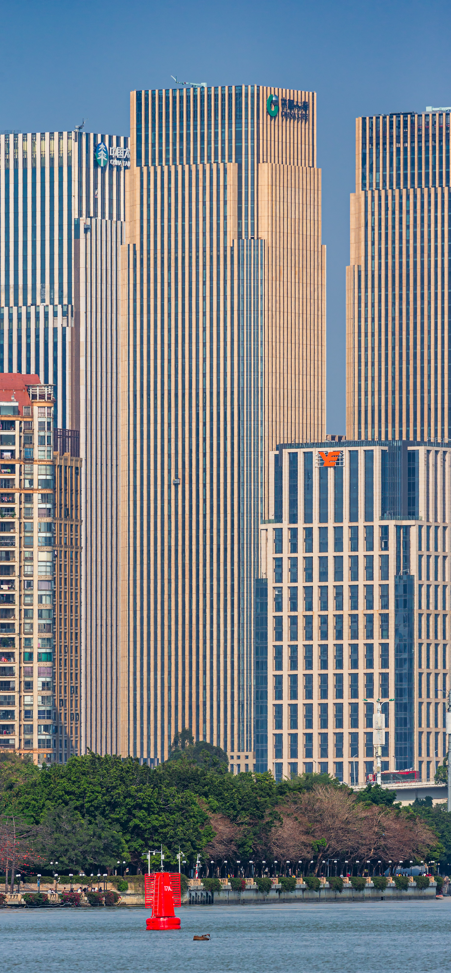 China Life Building - View across Pearl River 
