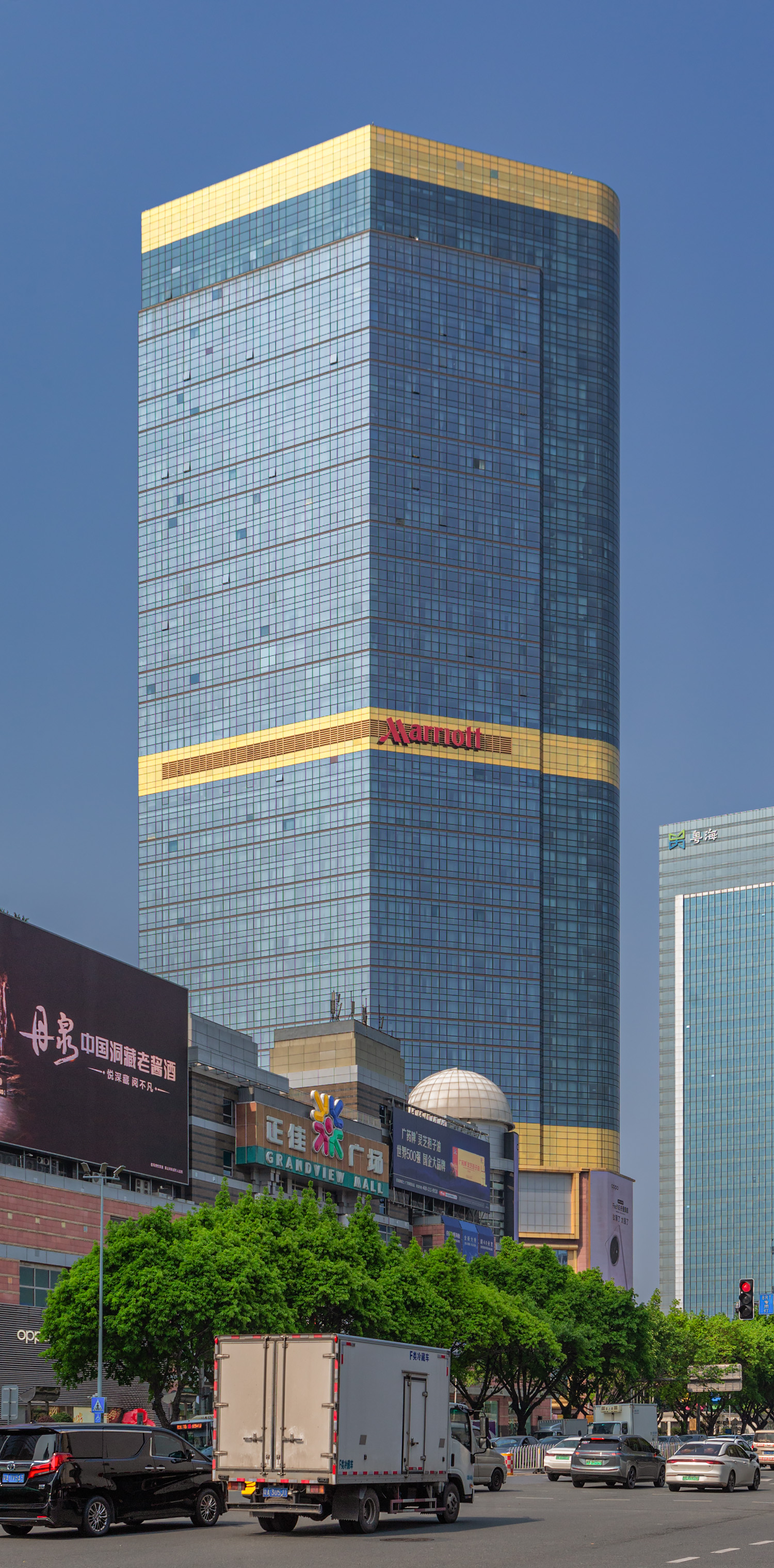 Guangzhou Marriott Hotel Tianhe - View from the east 