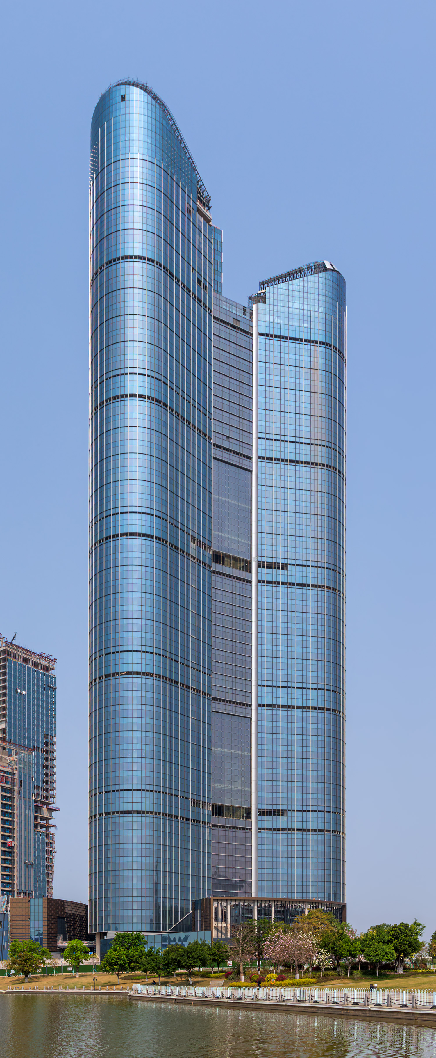 Jiulong Lake Knowledge Tower - View from the southeast&nbsp;