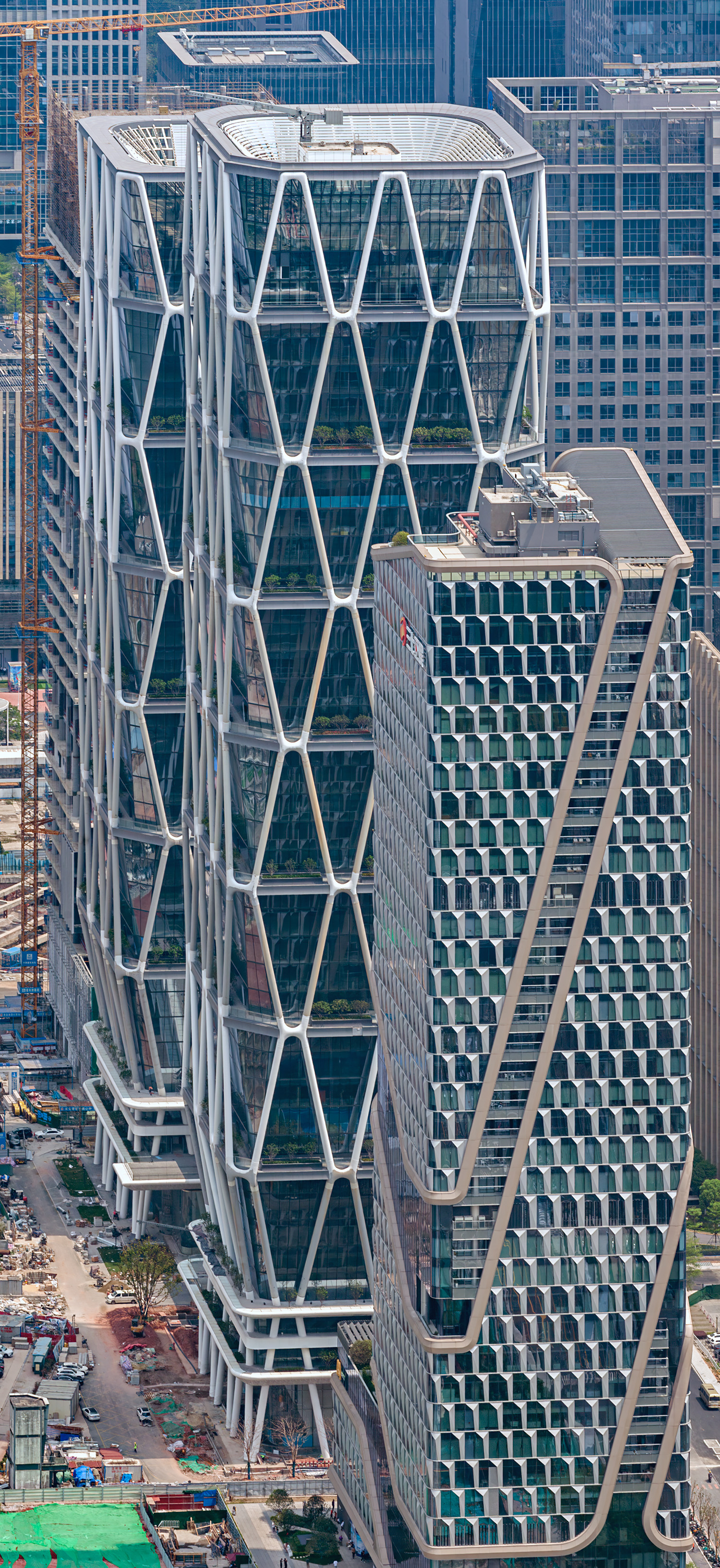 Sany South China Headquarters (West Tower) - View from Canton Tower 