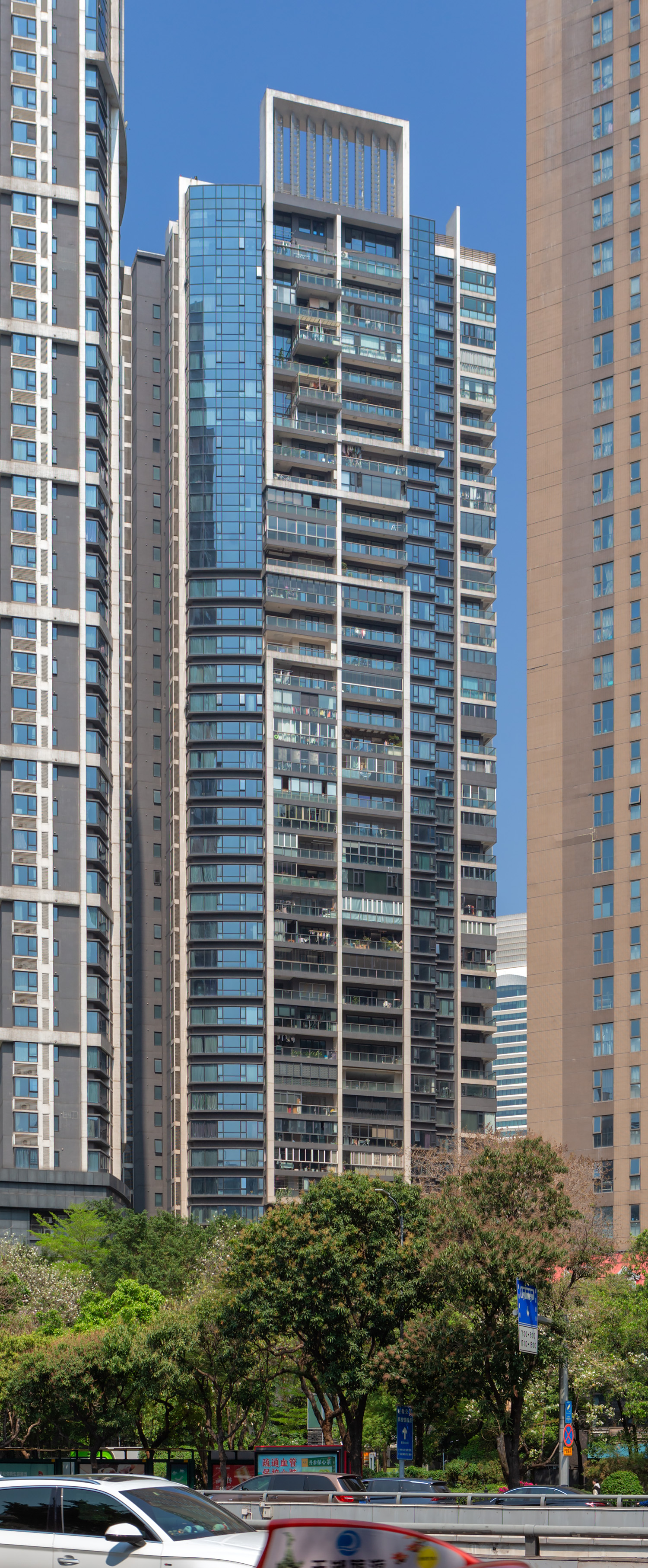 Xinghui Yunjin Tower 4 - View from the southwest 