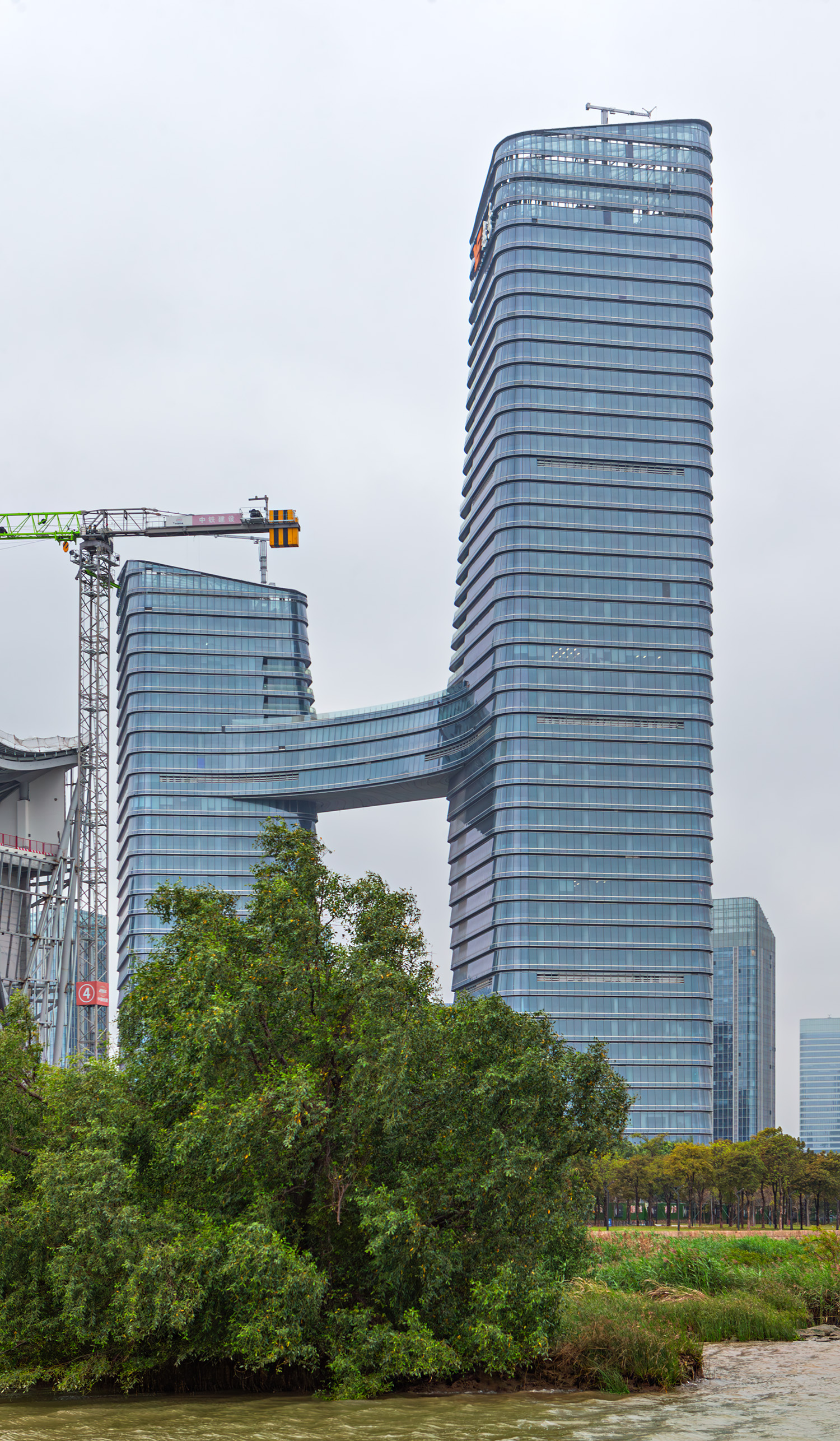 Yuexiu IFC Tower A - Tower A is on the right 