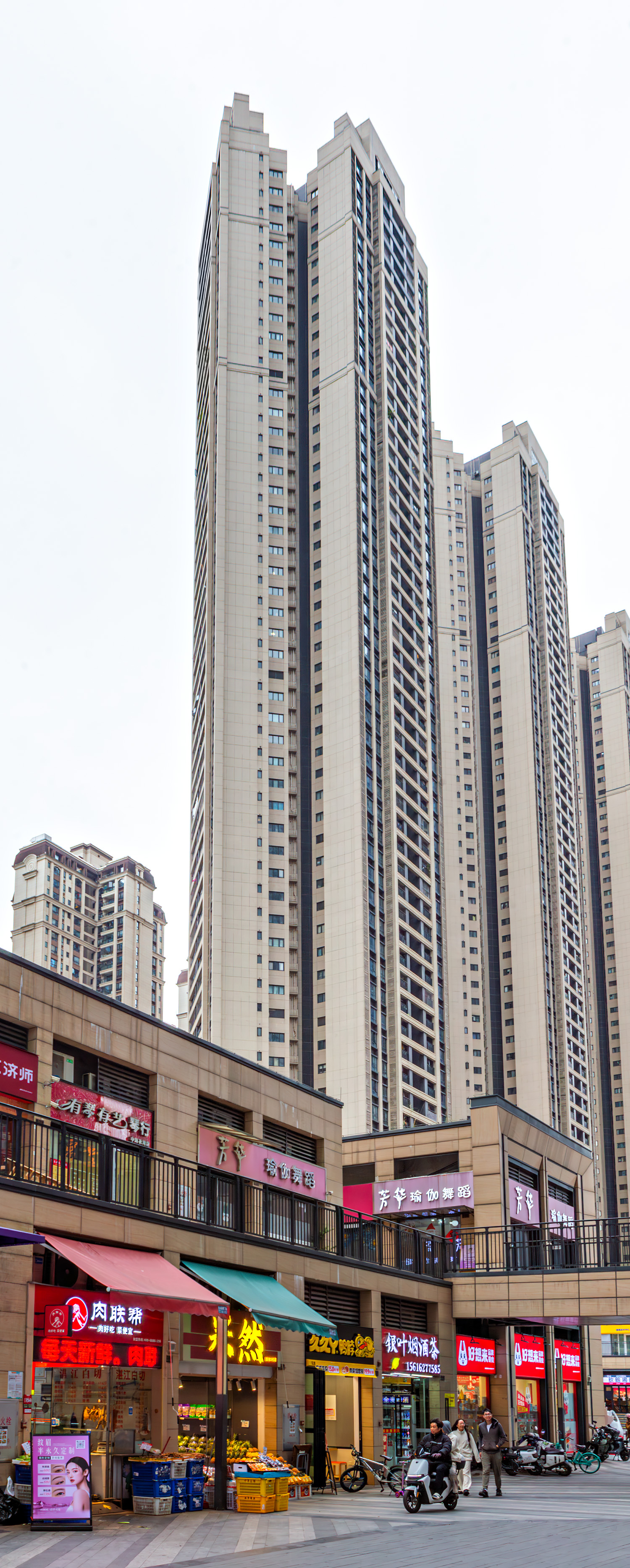 Zhonghai Huawan Apartments Tower C8 - View from the northeast 