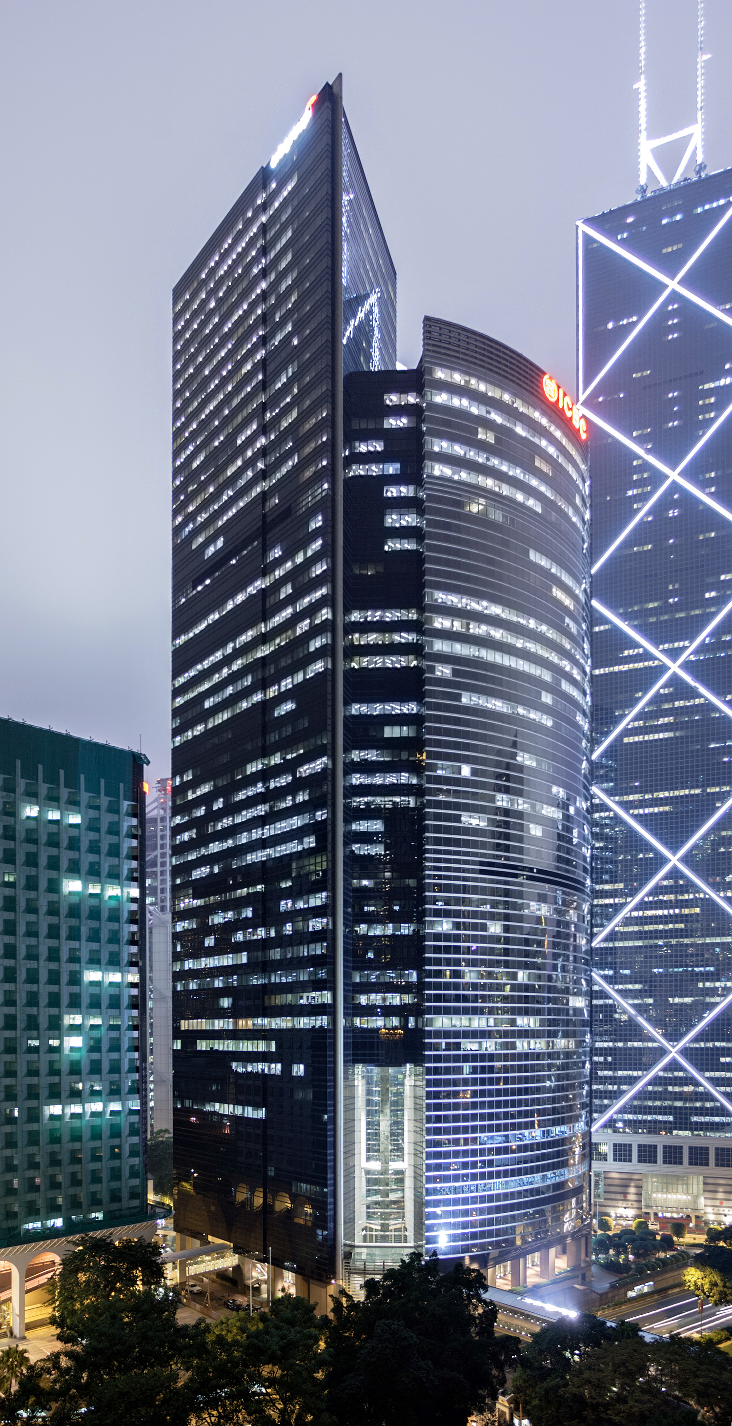 Citibank Plaza - View from Hong Kong Park Vantage Point 