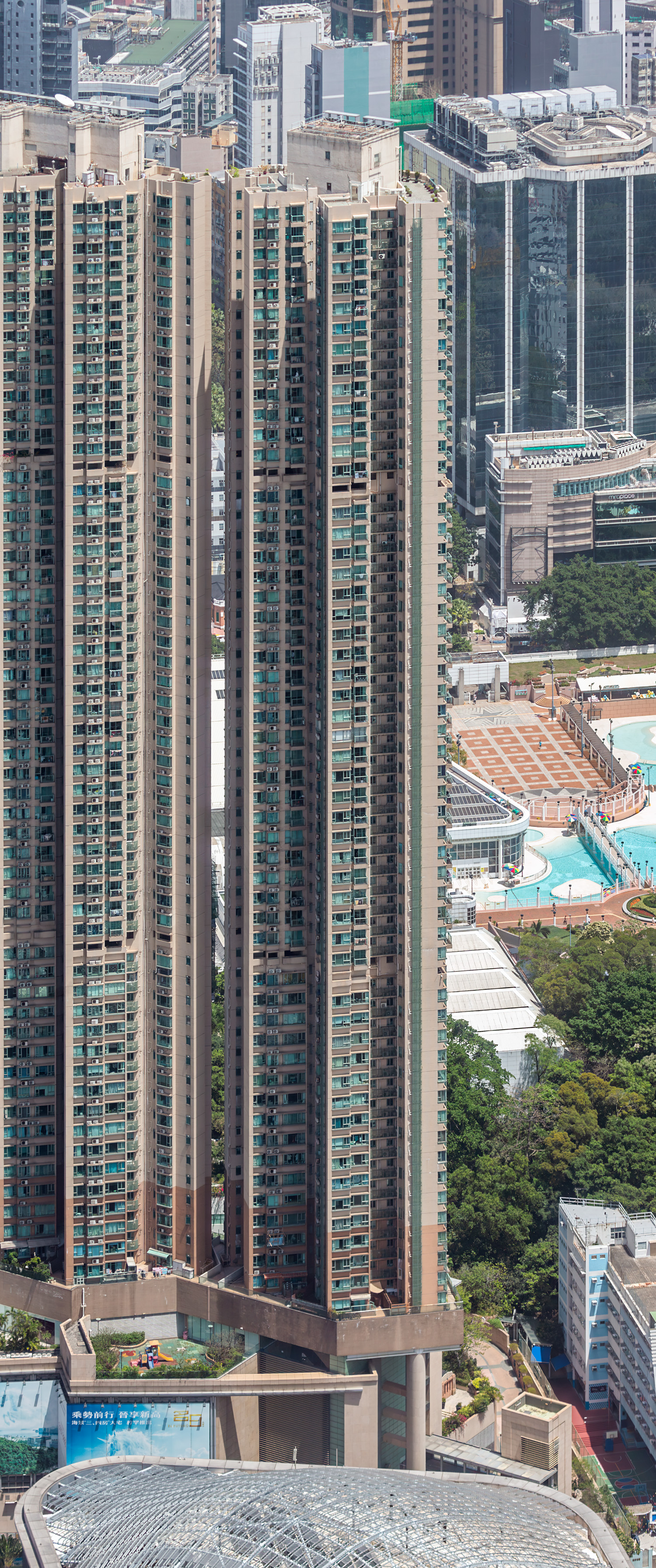 Victoria Towers I - View from International Commerce Centre&nbsp;
