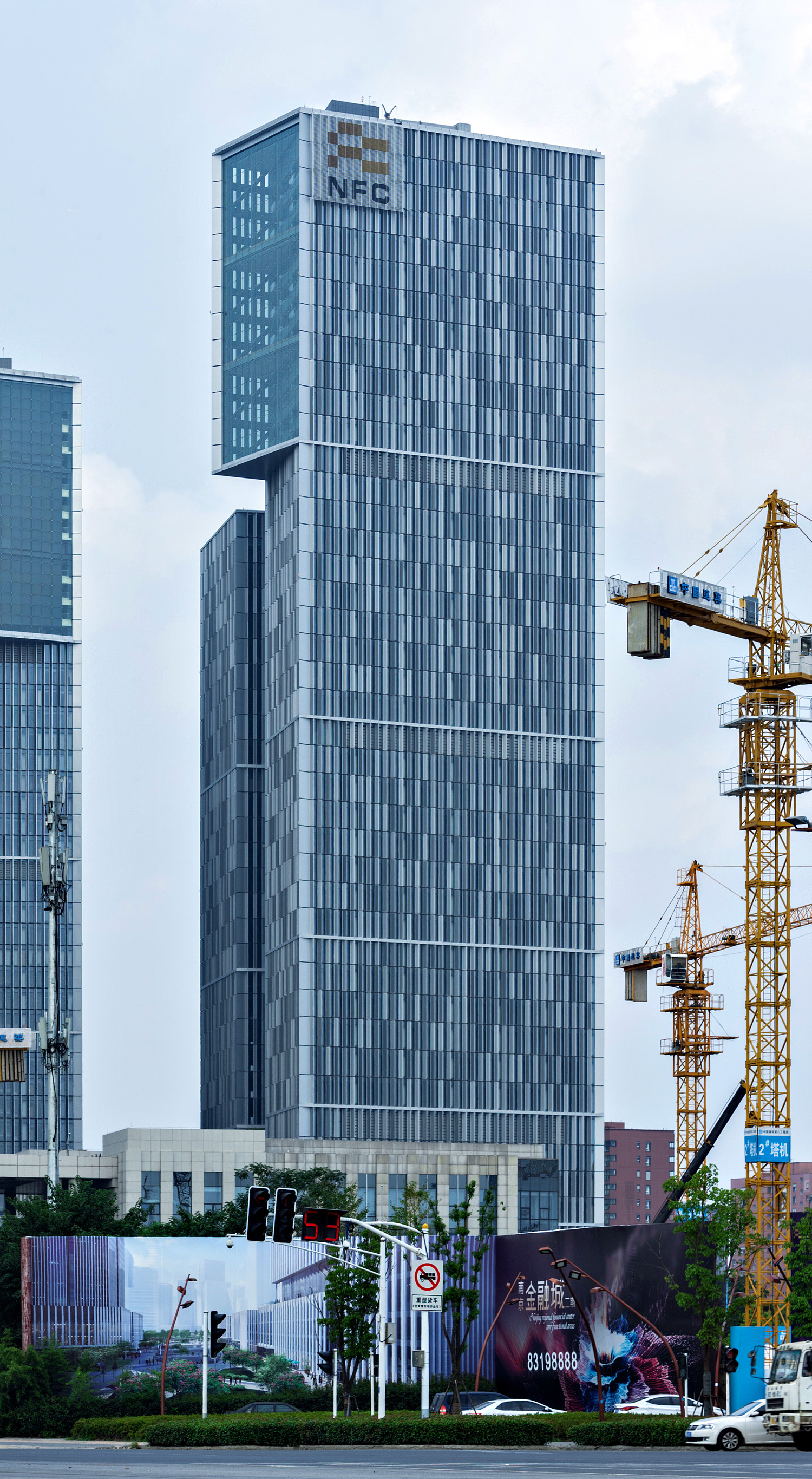 Nanjing Financial City Tower 4 - View from the west 