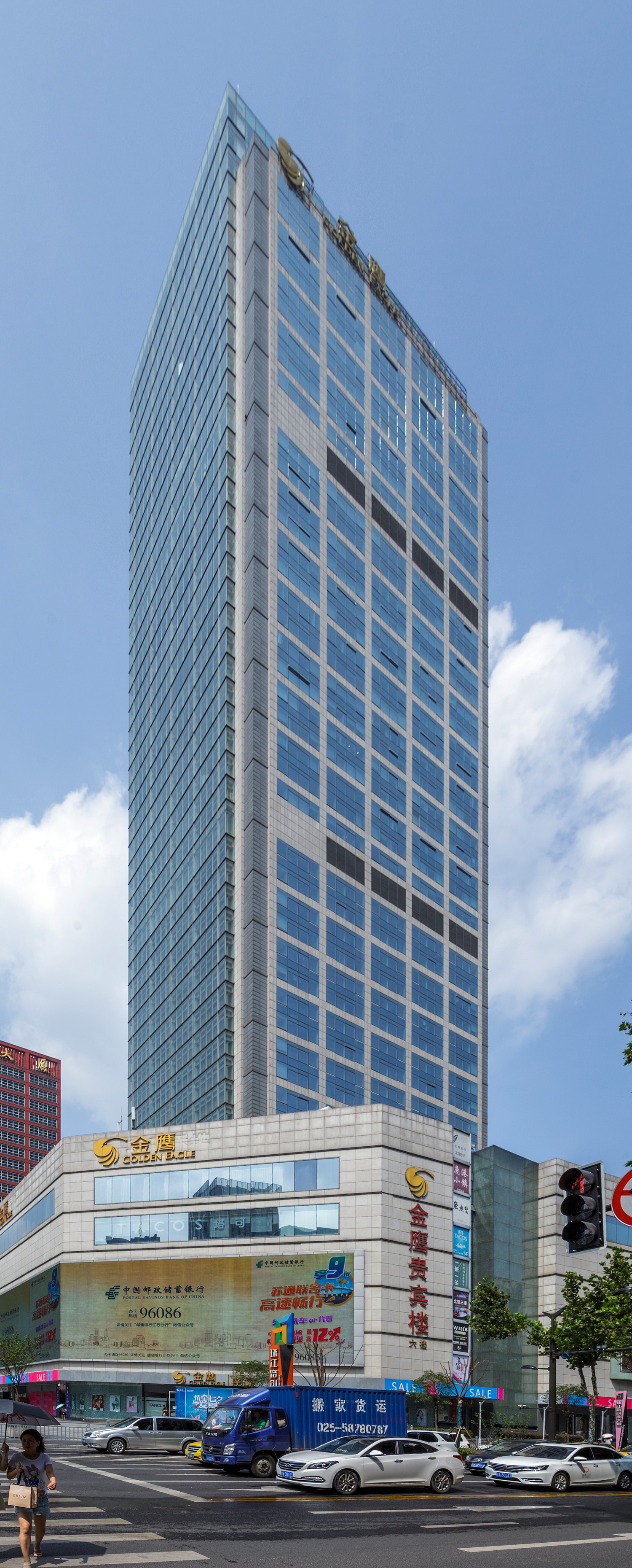 Zhujiang Road Plaza Tower 1 - View from the southwest 