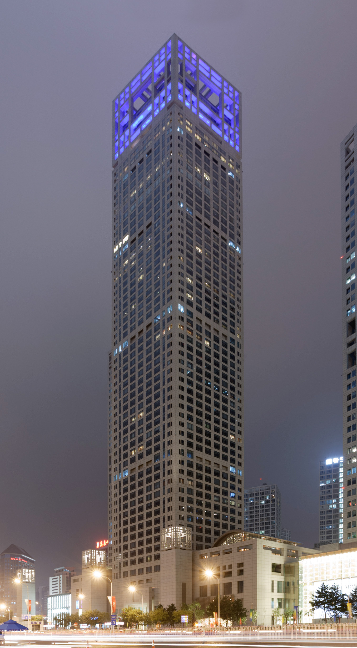 Beijing Yintai Centre Park Tower - View from the northwest 