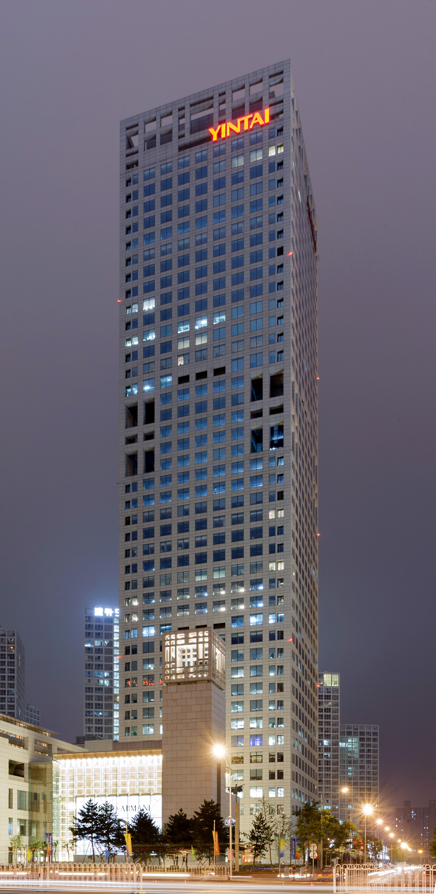 Beijing Yintai Centre Yintai Office Tower - View from the north 