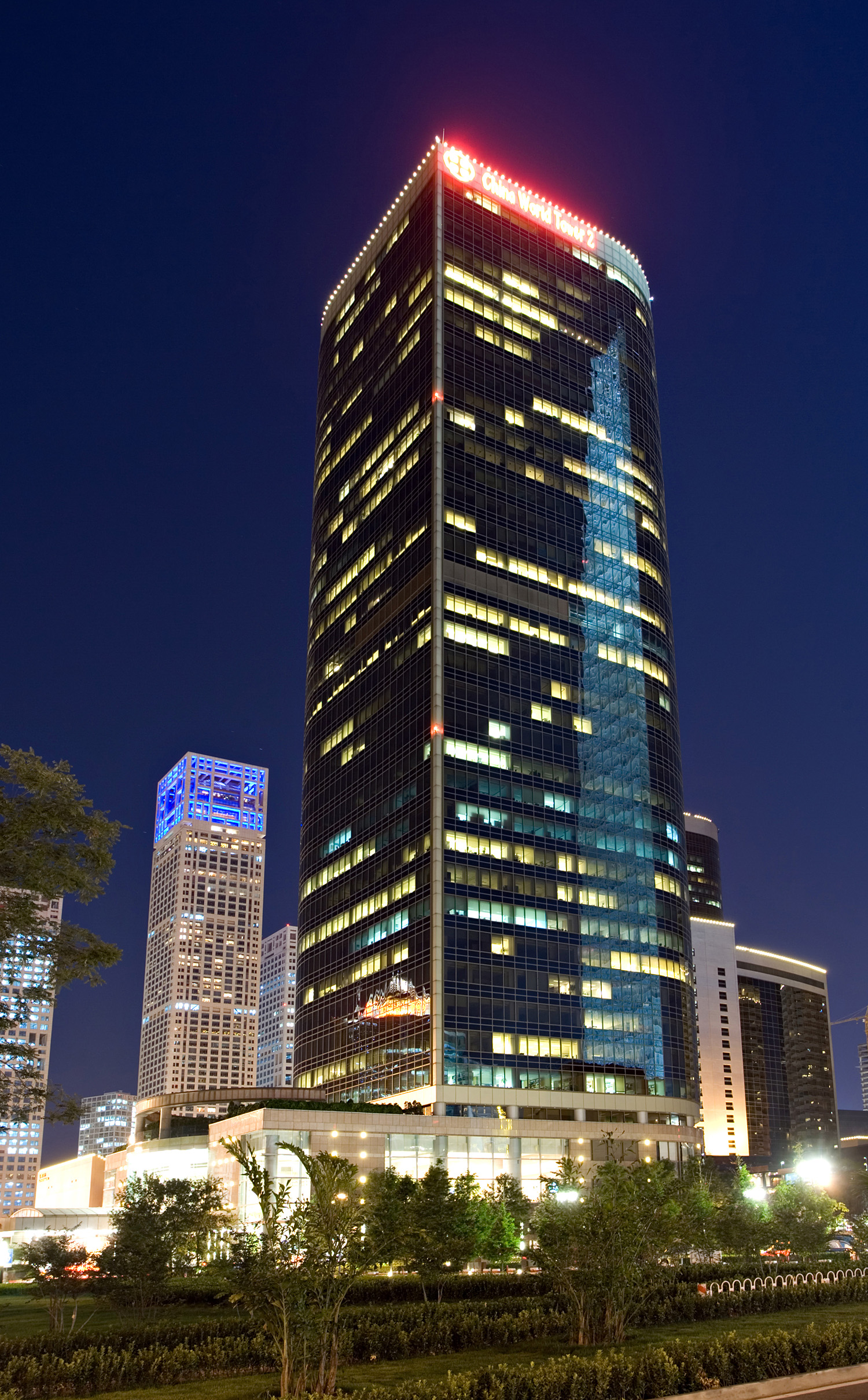 China World Trade CenterTower II - Night view from the northeast 