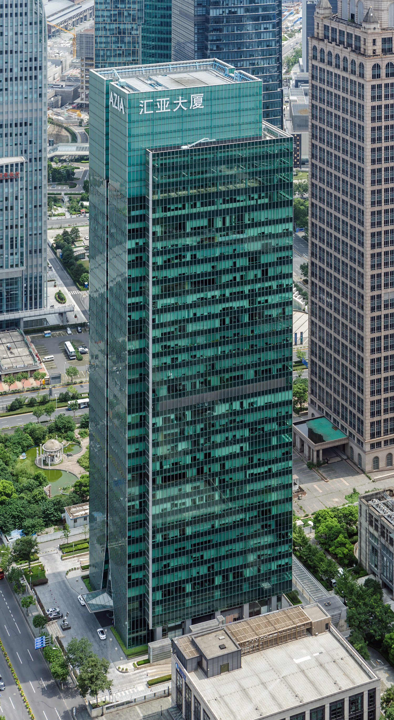 AZIA Center - View from Oriental Pearl Tower 