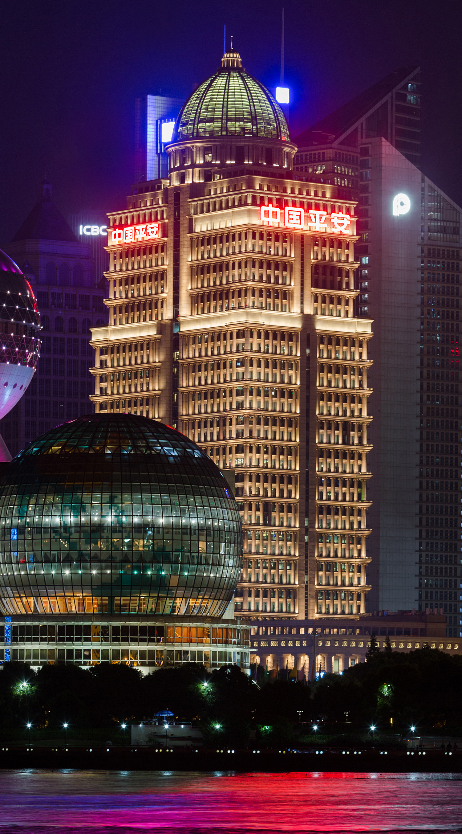 China Ping An Finance Building - View across Huangpu River 