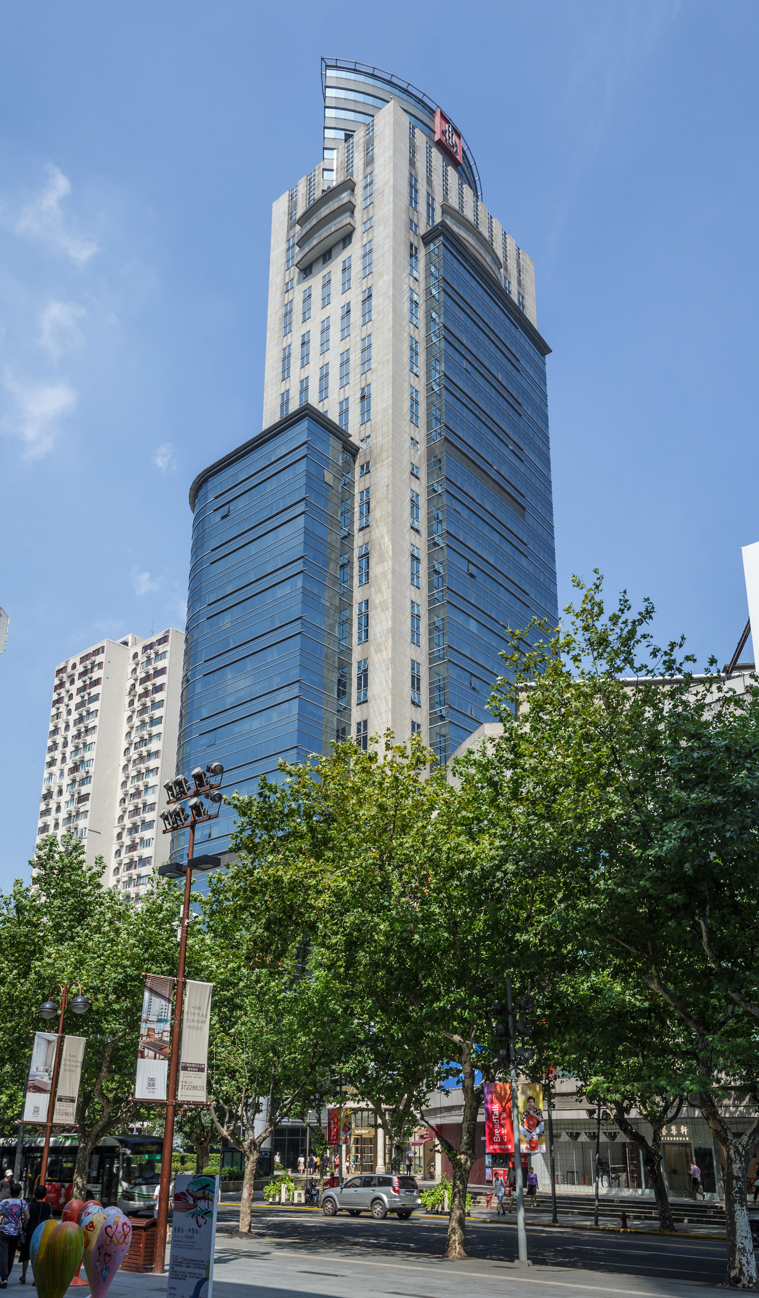 Shanghai Central Square - View from the east 