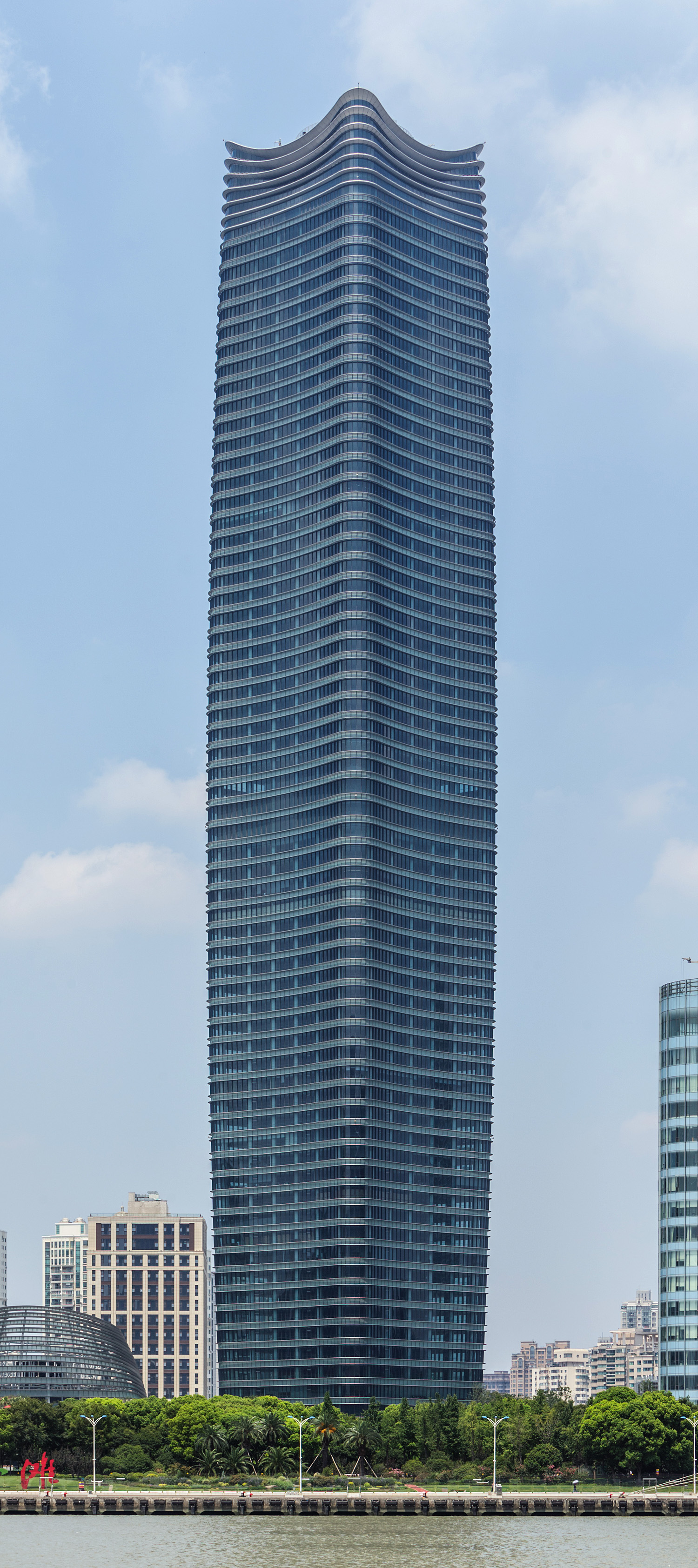 Sinar Mas Center - View across Huangpu River 