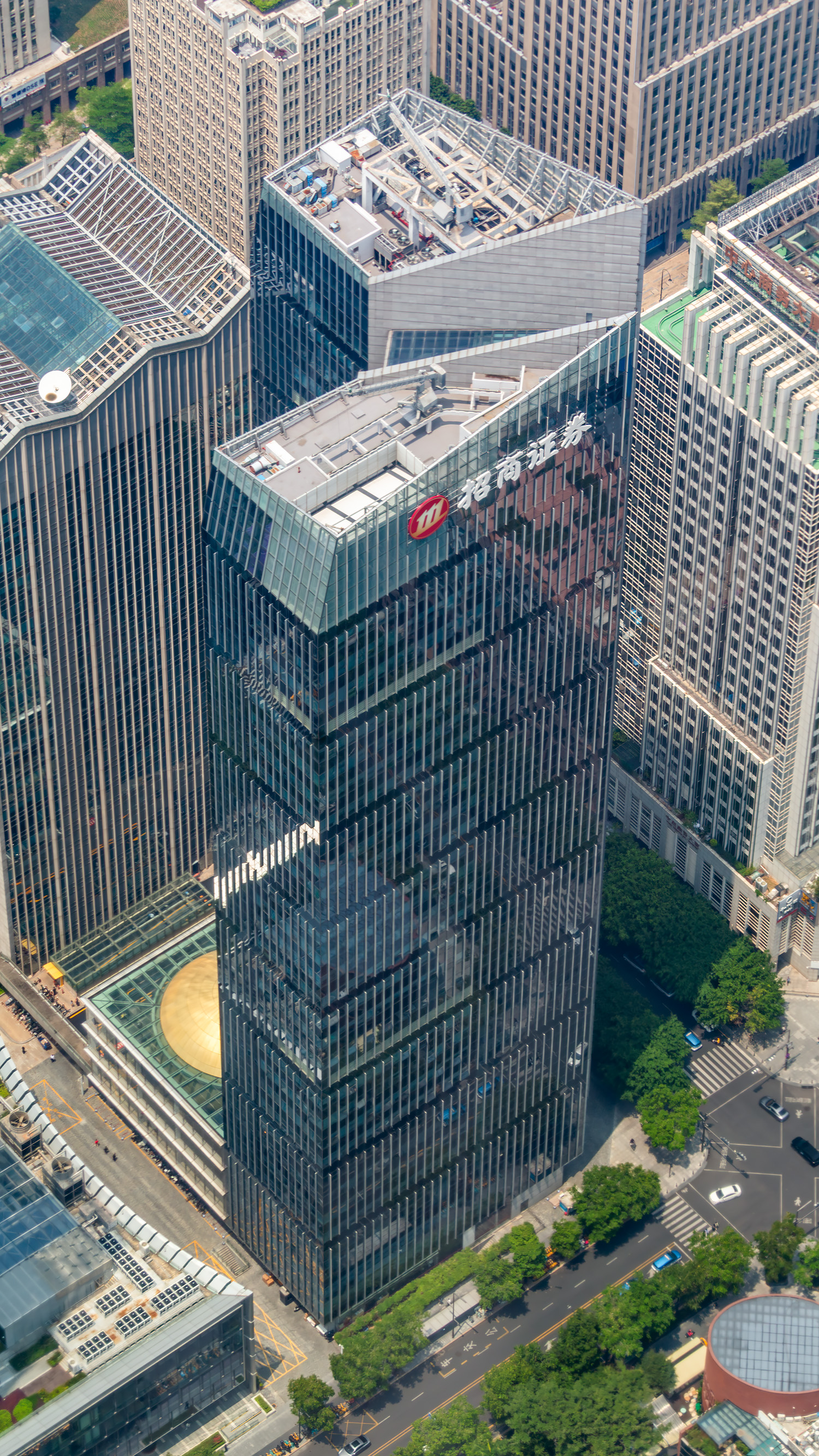 China Merchant Securities Building - View from Ping An Finance Center&nbsp;