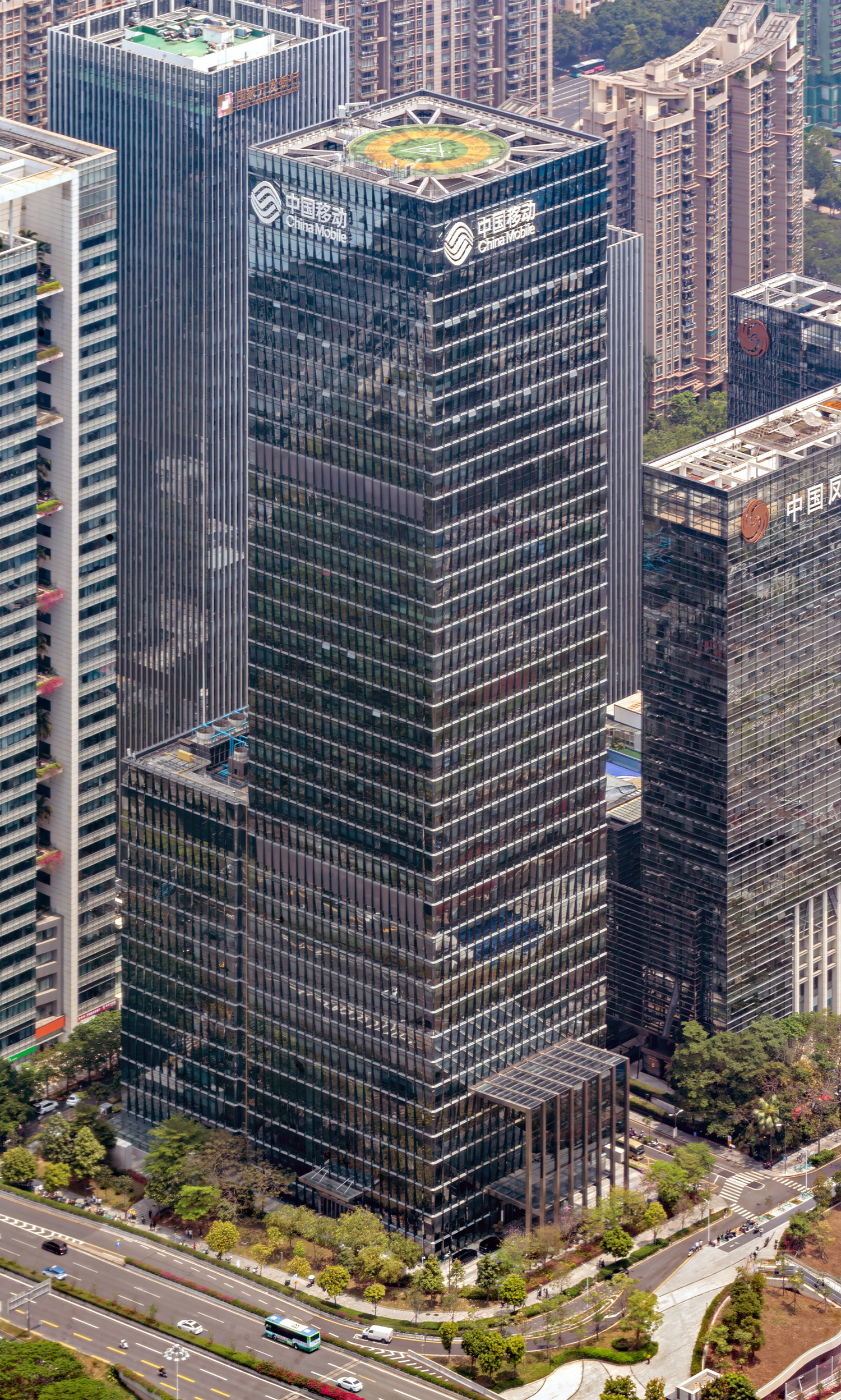 China Mobile Building - View from Ping An Finance Center&nbsp;