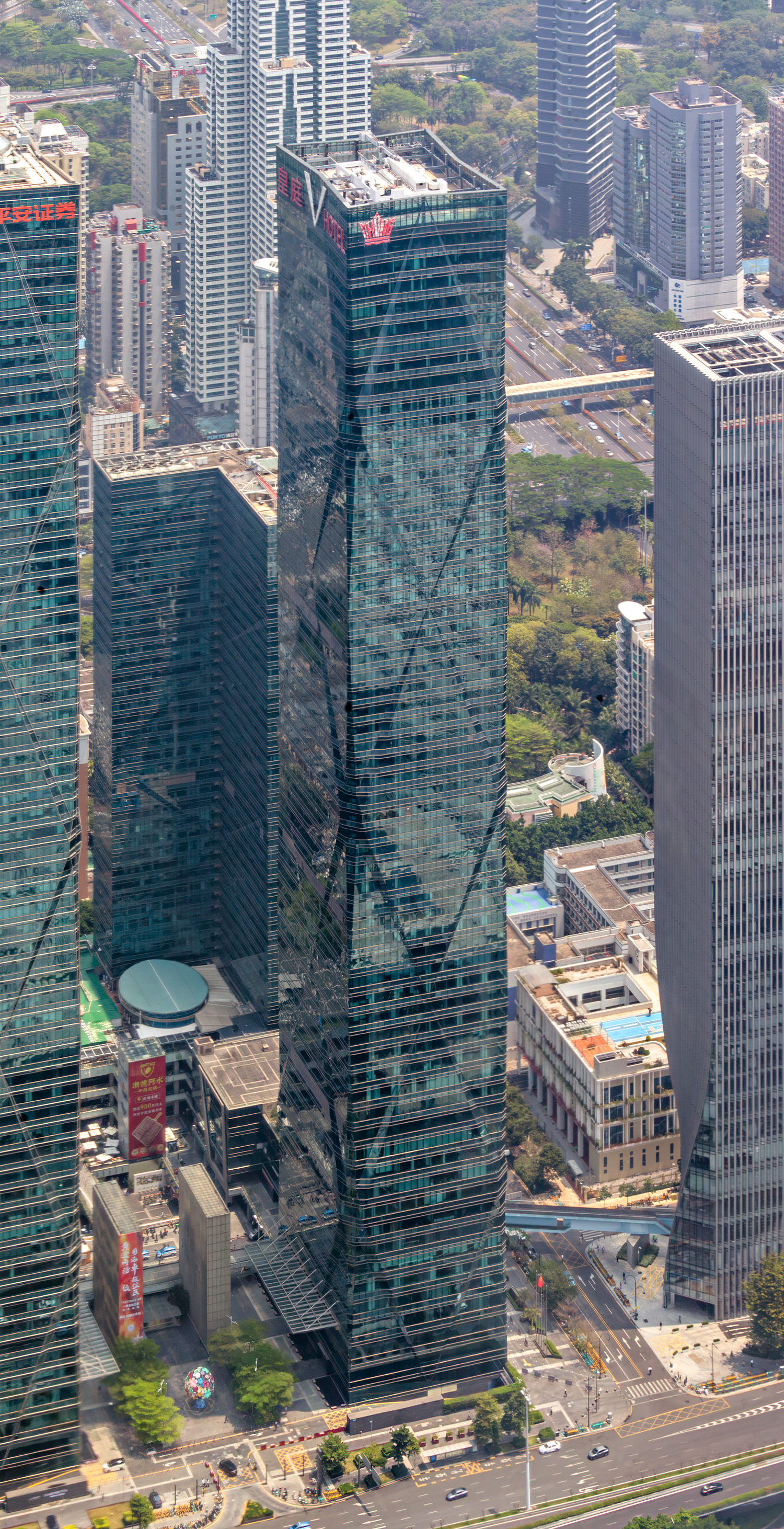 Excellence Century Plaza Tower 2 - View from Ping An Finance Center&nbsp;