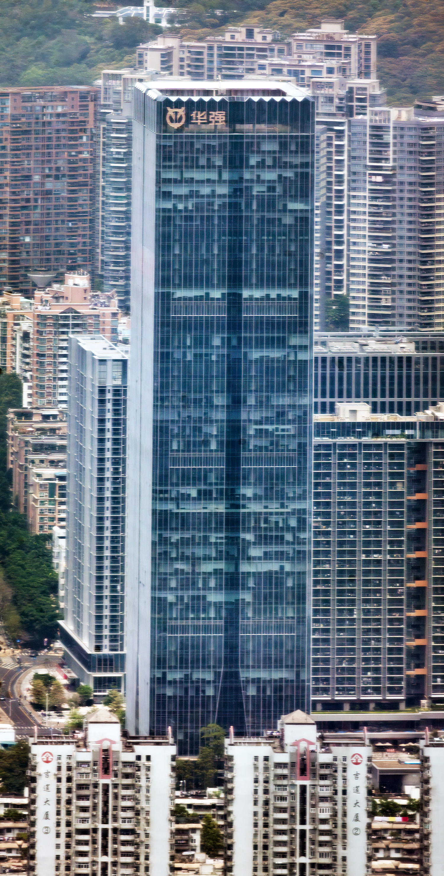 Huaqiang Cloud Industrial Park Tower - View from Ping An Finance Center 