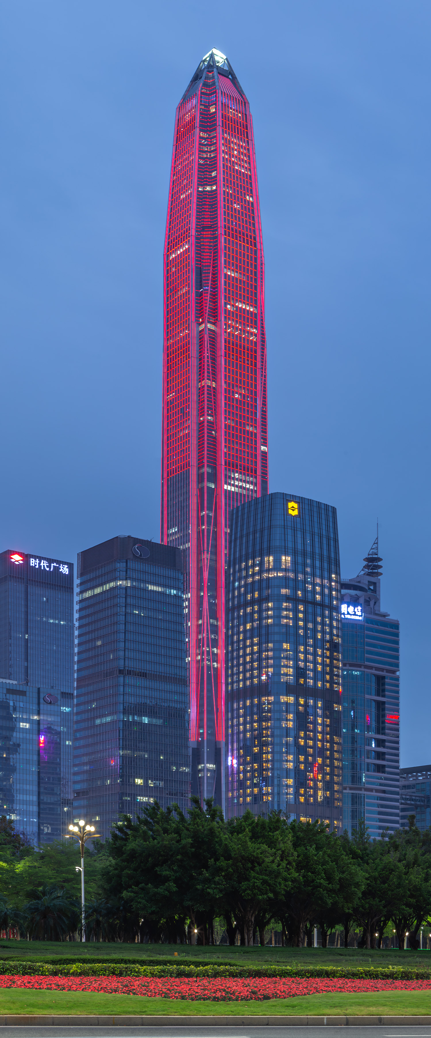 Ping An Finance Center - View from the northeast 