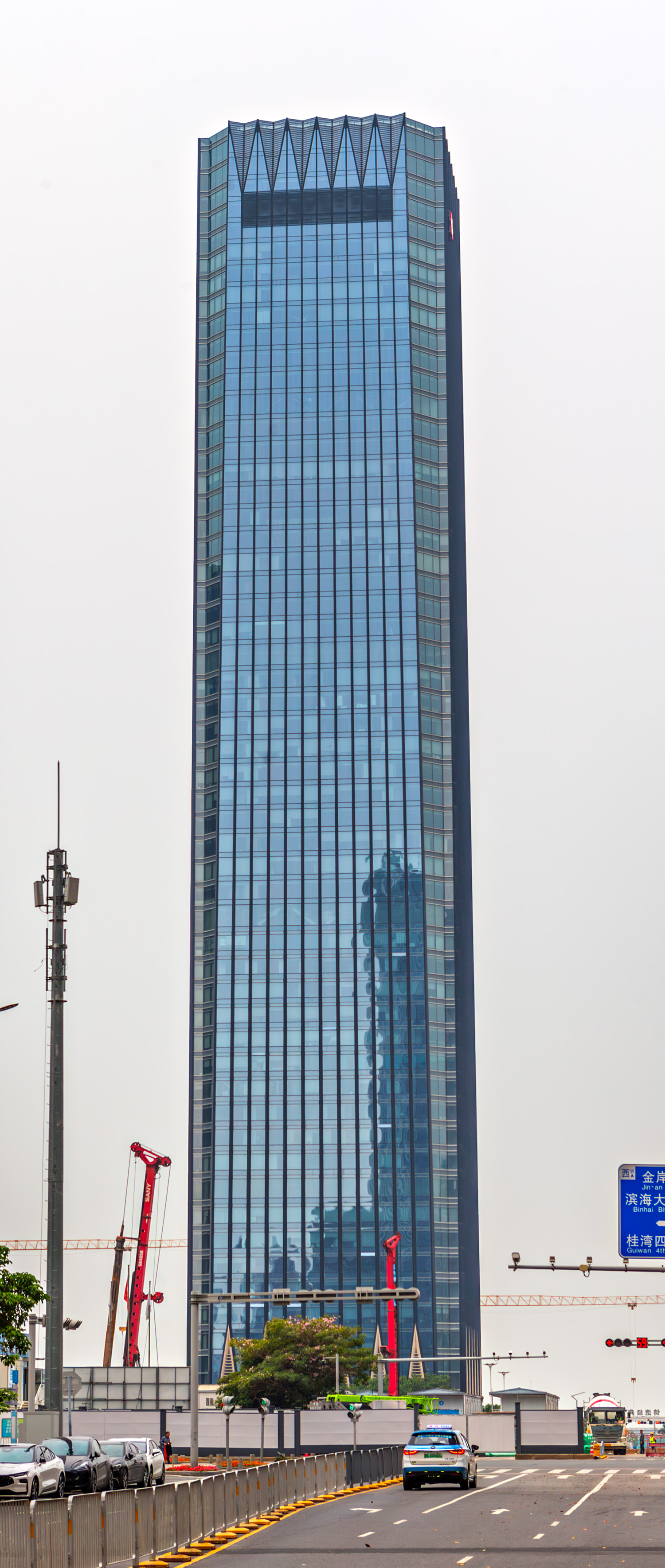Qianhai Financial Centre Tower 1 - View from the east 