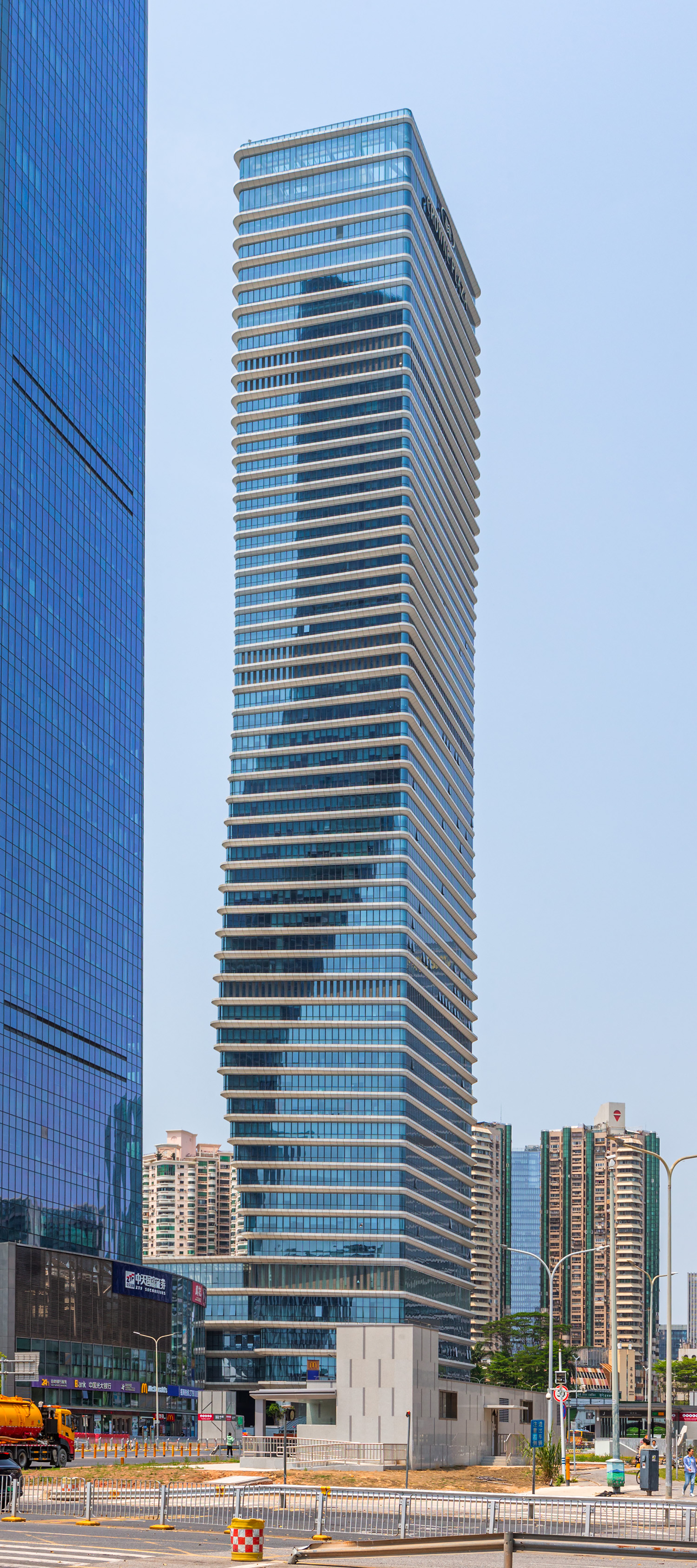 Shenzhen University Subway Station Tower - View from the south 