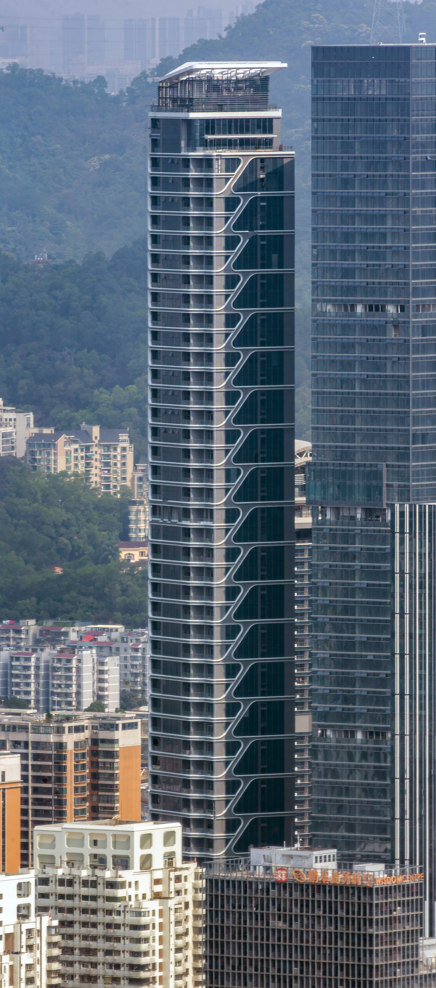 Shimao international Exhibition Center Tower C - View from Shun Hing Square&nbsp;
