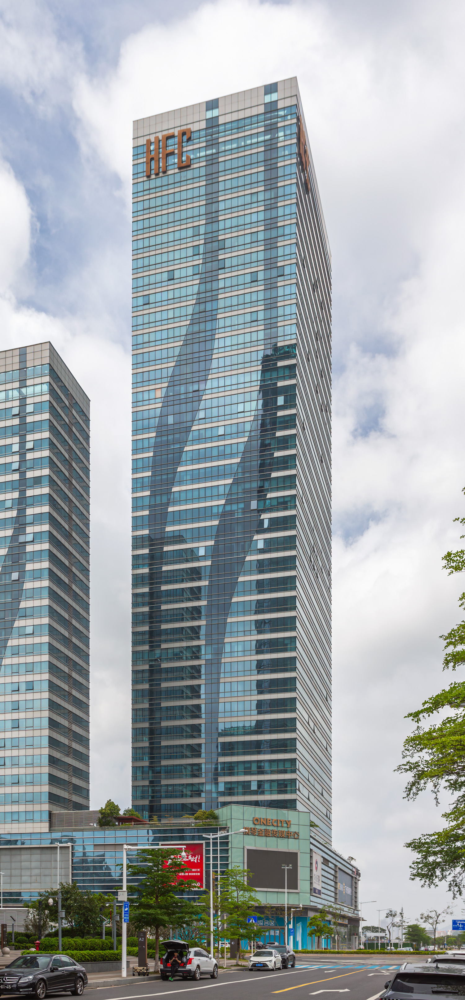 Hengqin Financial Media Center Tower A - View from the south&nbsp;