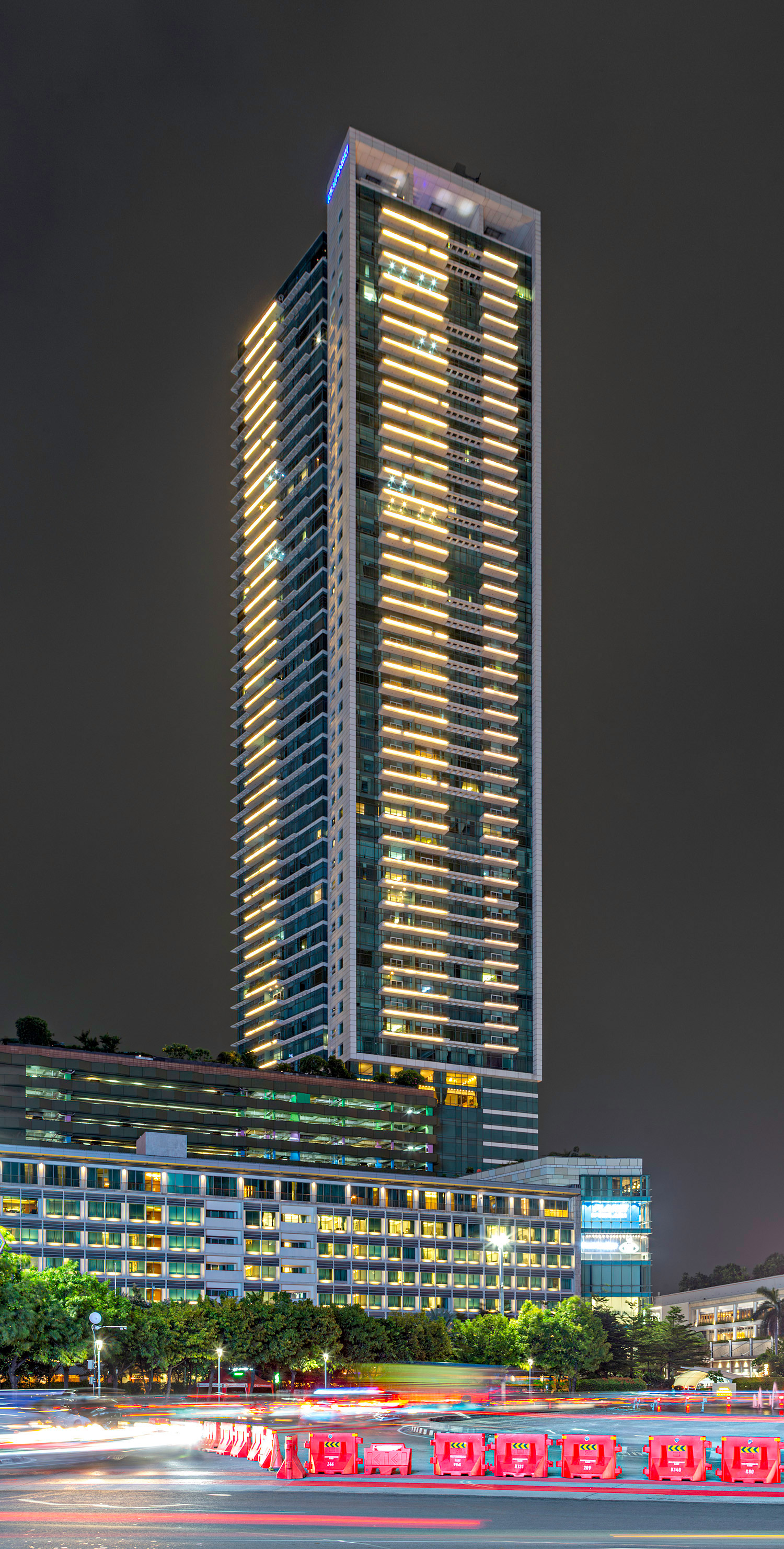Kempinski Residences - Night view across Bundaran HI 