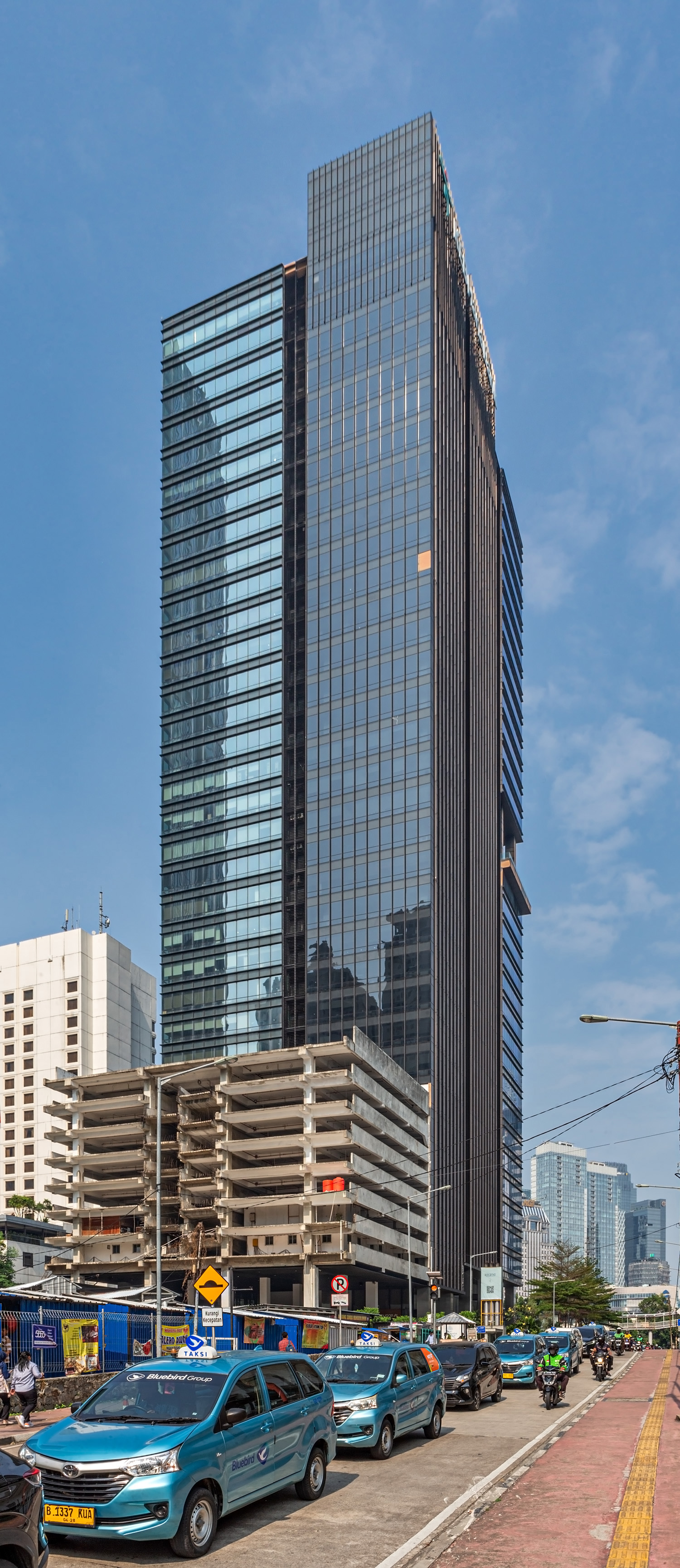 Mangkuluhur City Office Tower 1 - View from the northeast 