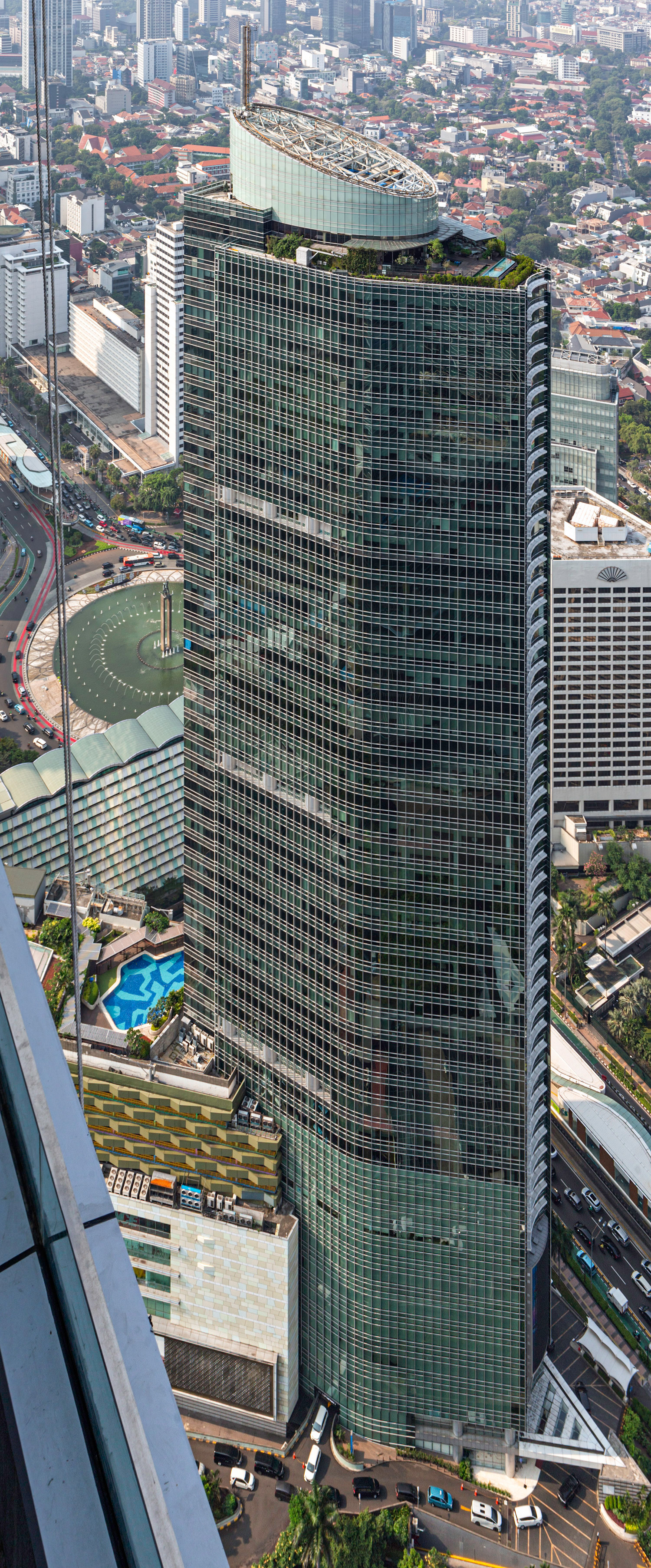 Menara BCA - View from Parkroyal Hotel 