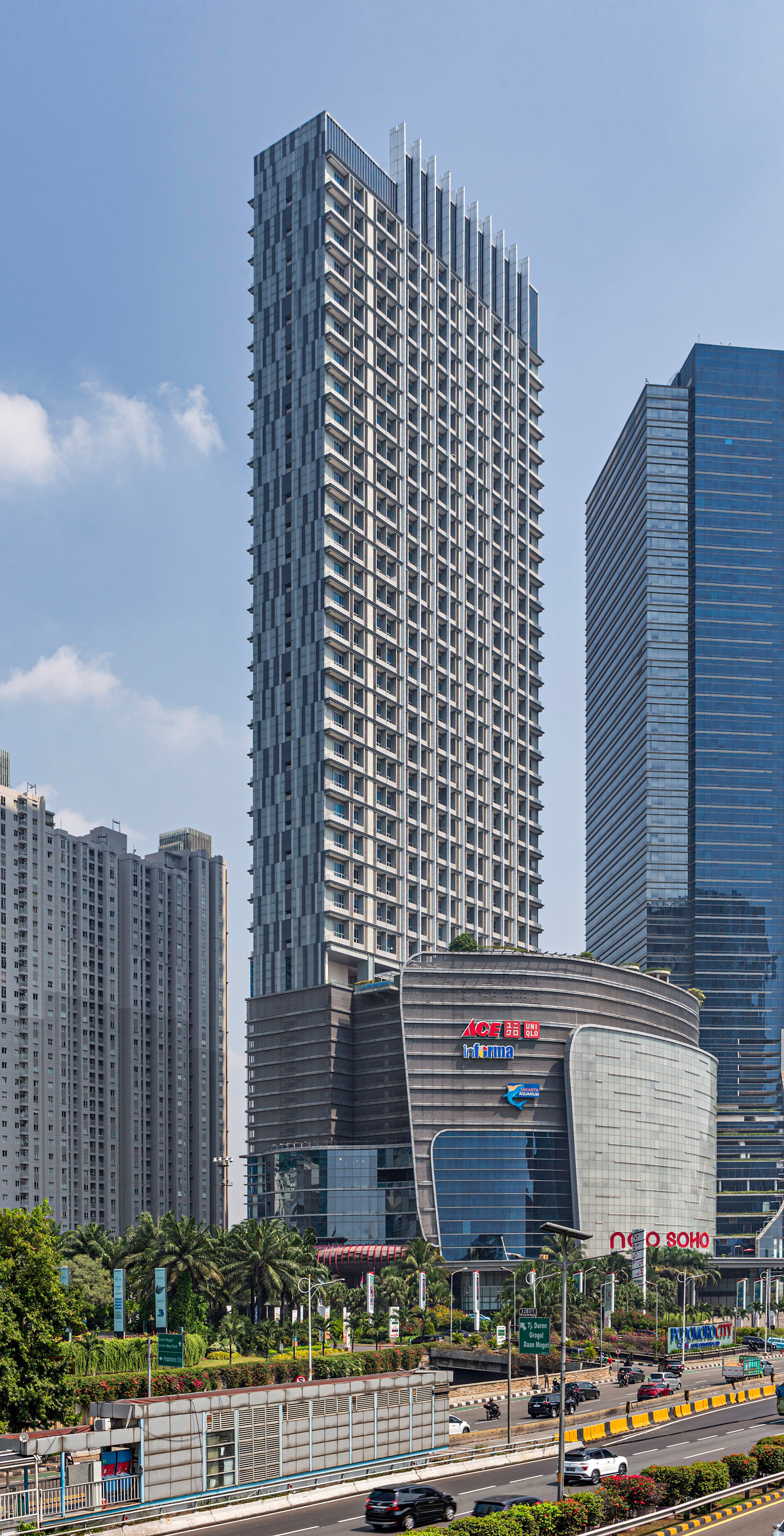 Neo SOHO Residences - View from the east 