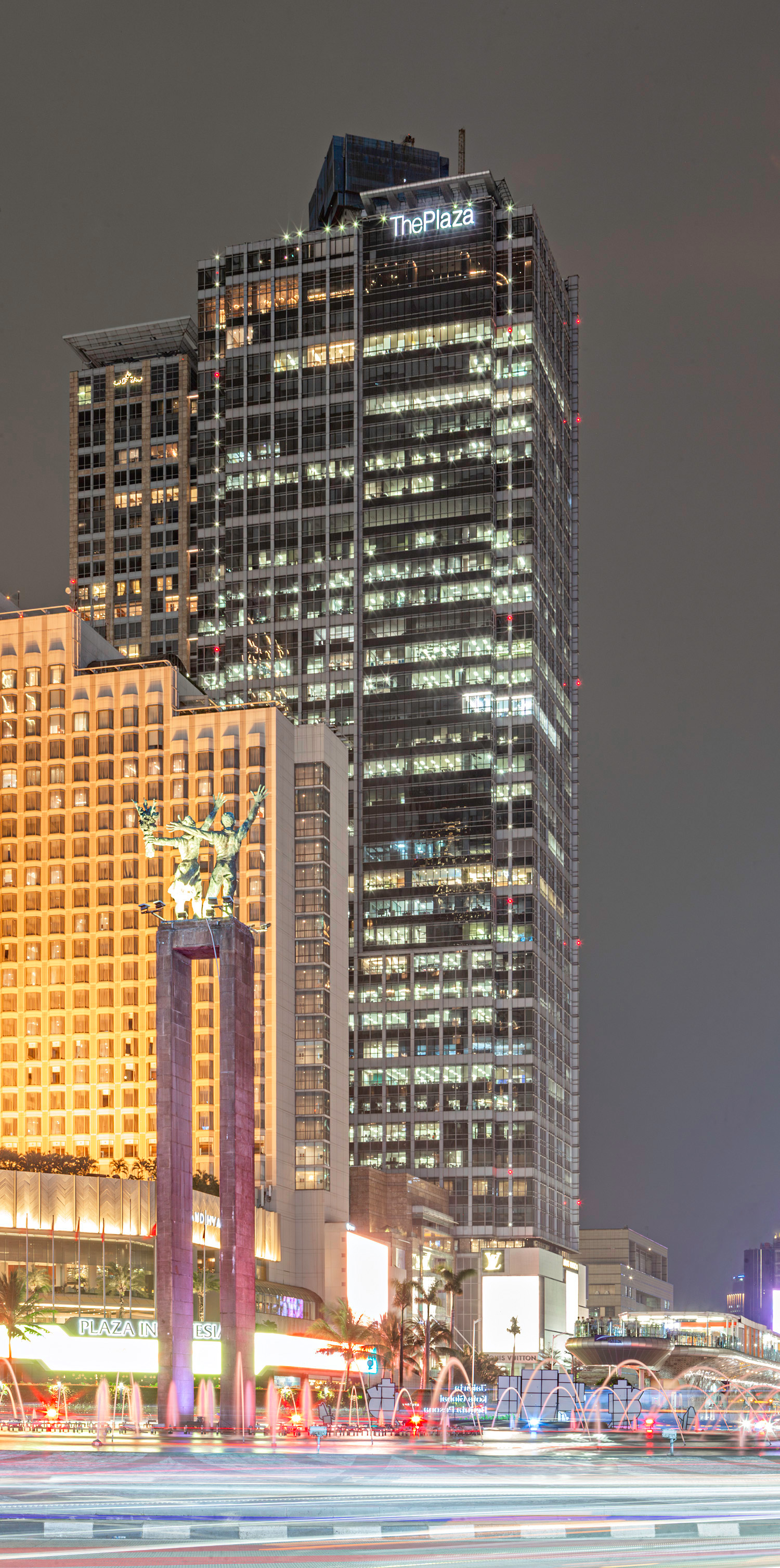 The Plaza Office Tower - Night view from the south 