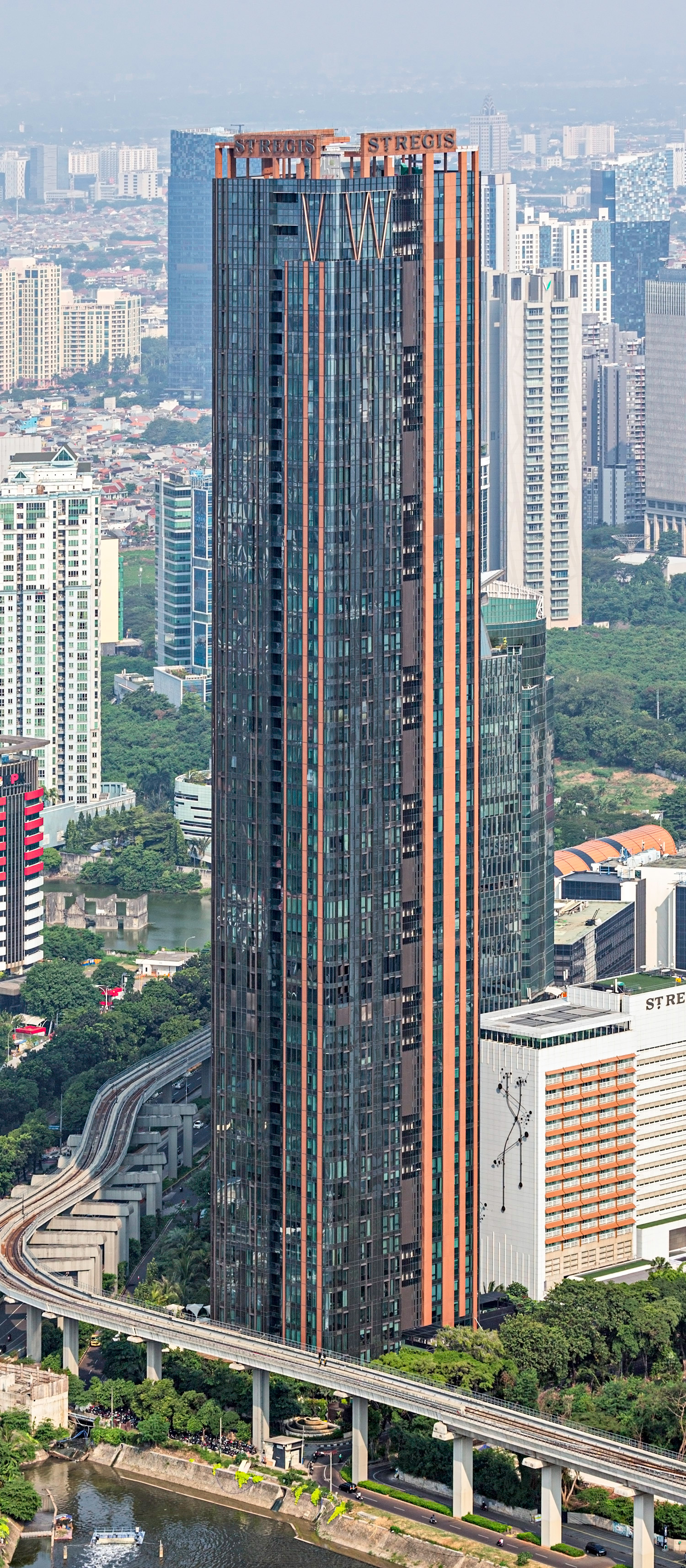 The St. Regis Jakarta Hotel and Residences - View from Parkroyal Hotel 