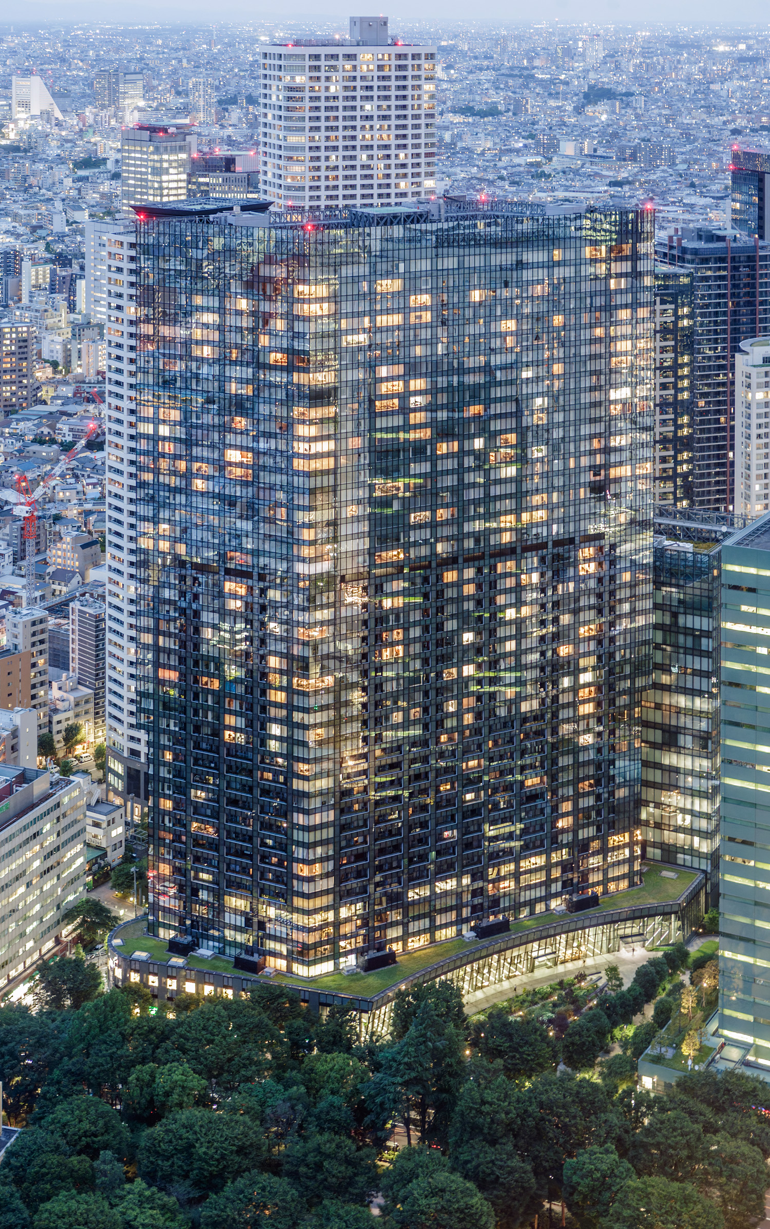 Central Park La Tour Shinjuku - View from Tokyo Metropolitan Government Building 