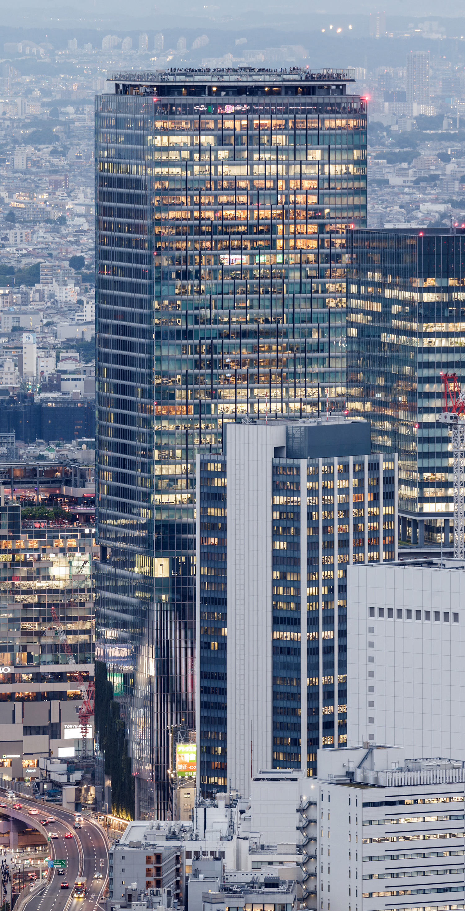 Shibuya Scramble Square - View from Roppongi Hills Mori Tower 
