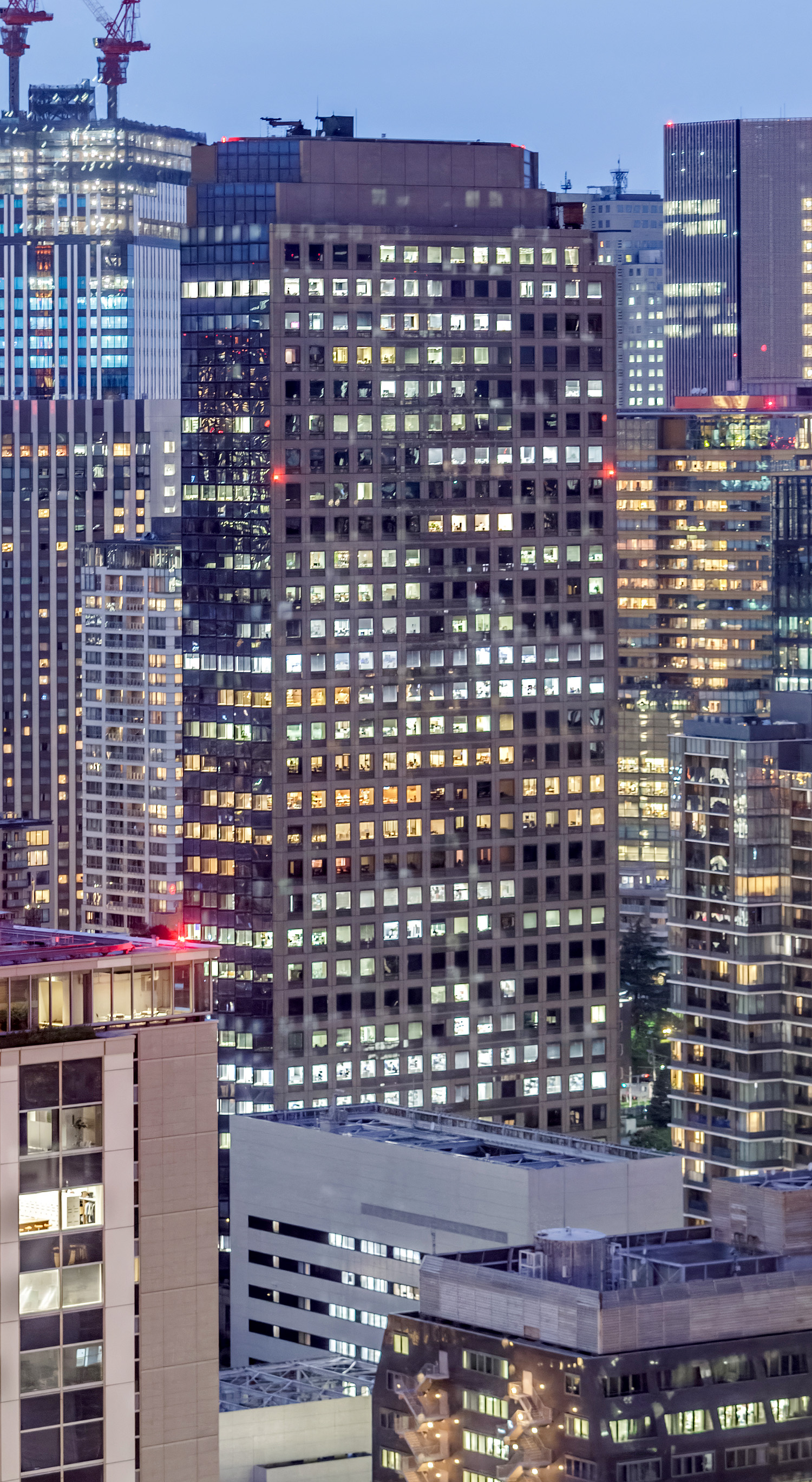 Shiroyama JT Trust Tower - View from Tokyo Tower 