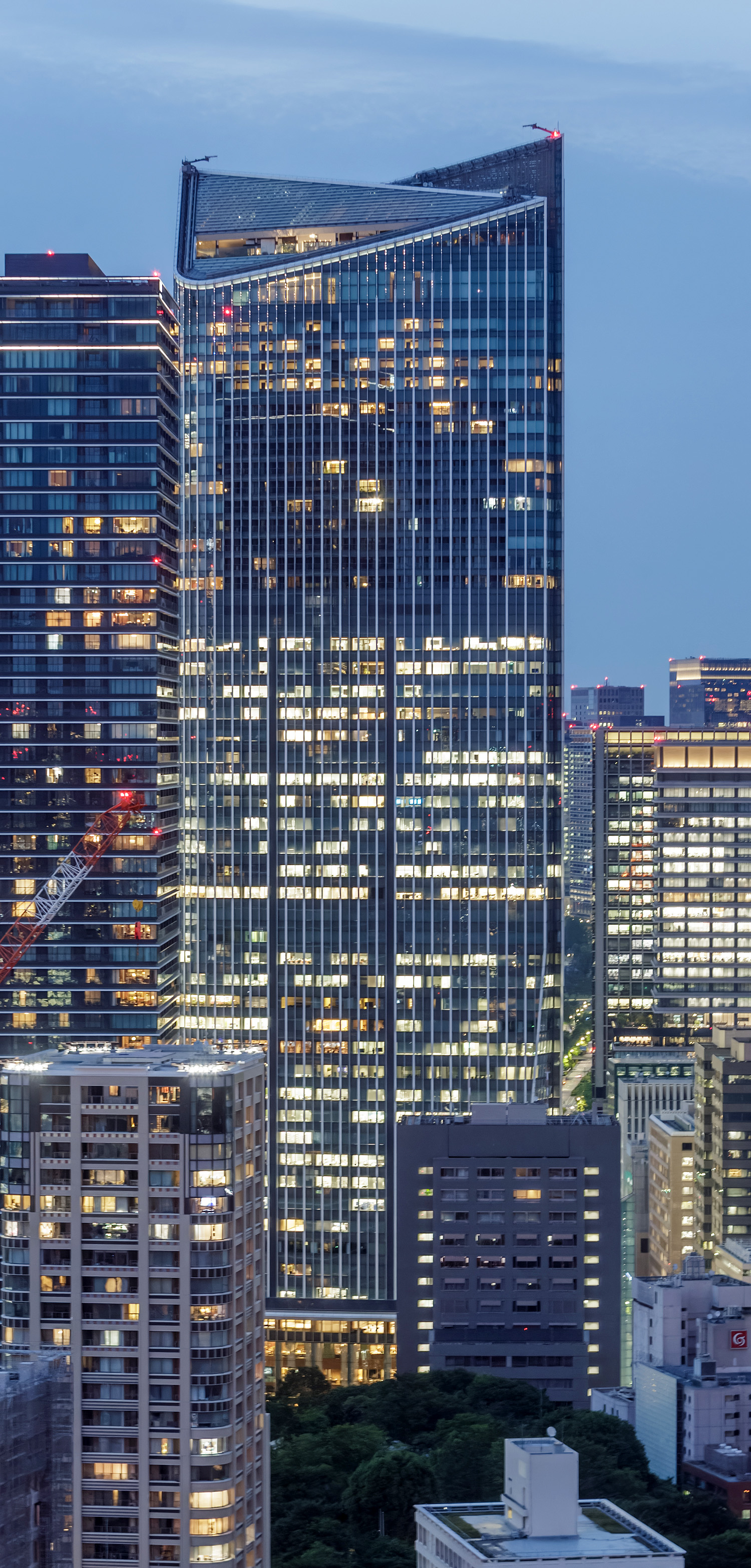 Toranomon Hills - View from Tokyo Tower 