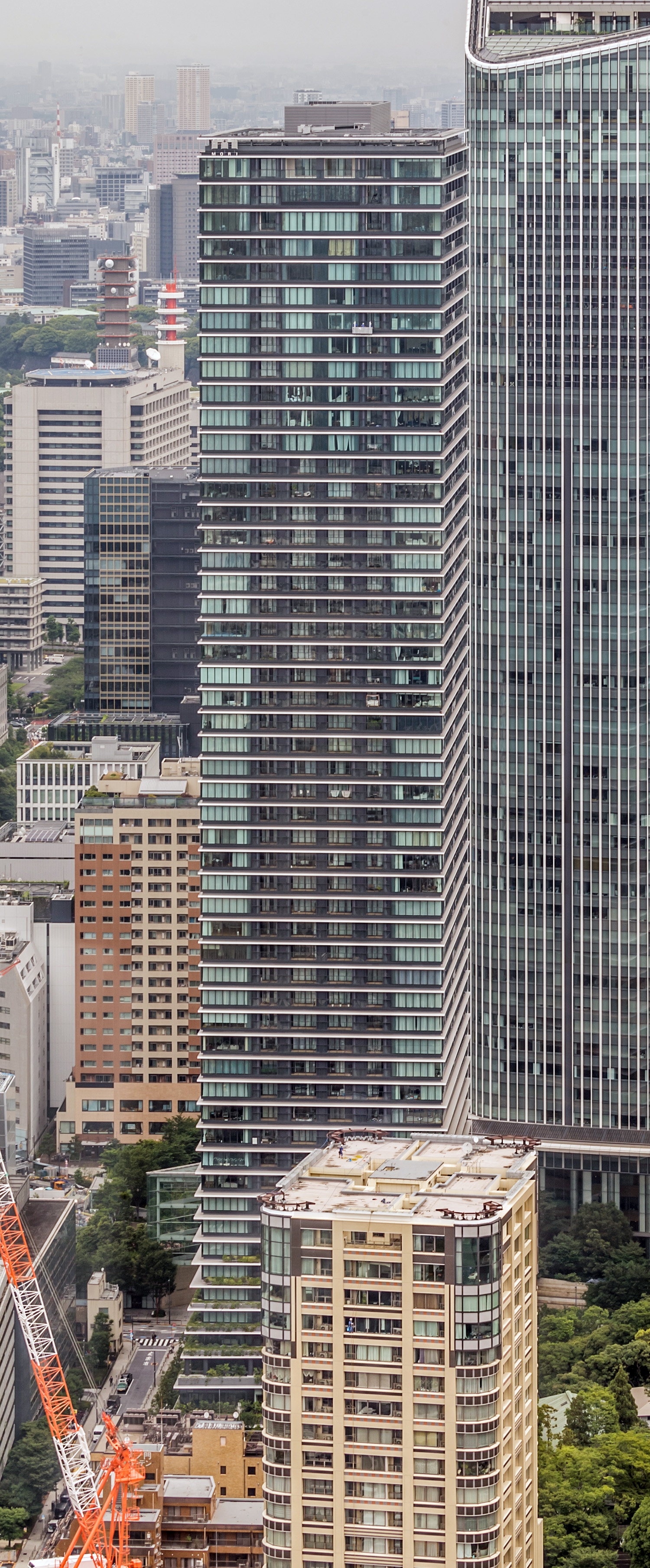 Toranomon Hills Residential Tower - View from Tokyo Tower 