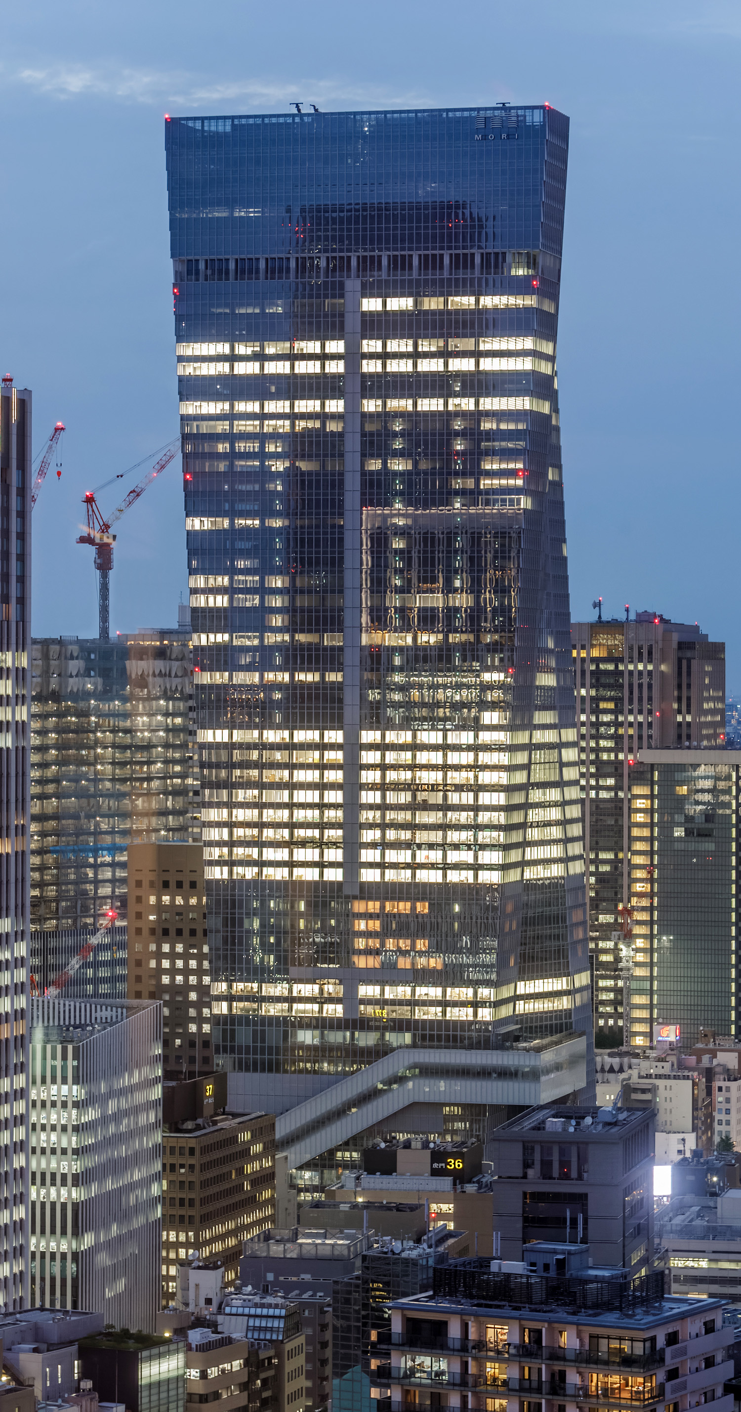 Toranomon Hills Station Tower - View from Tokyo Tower 