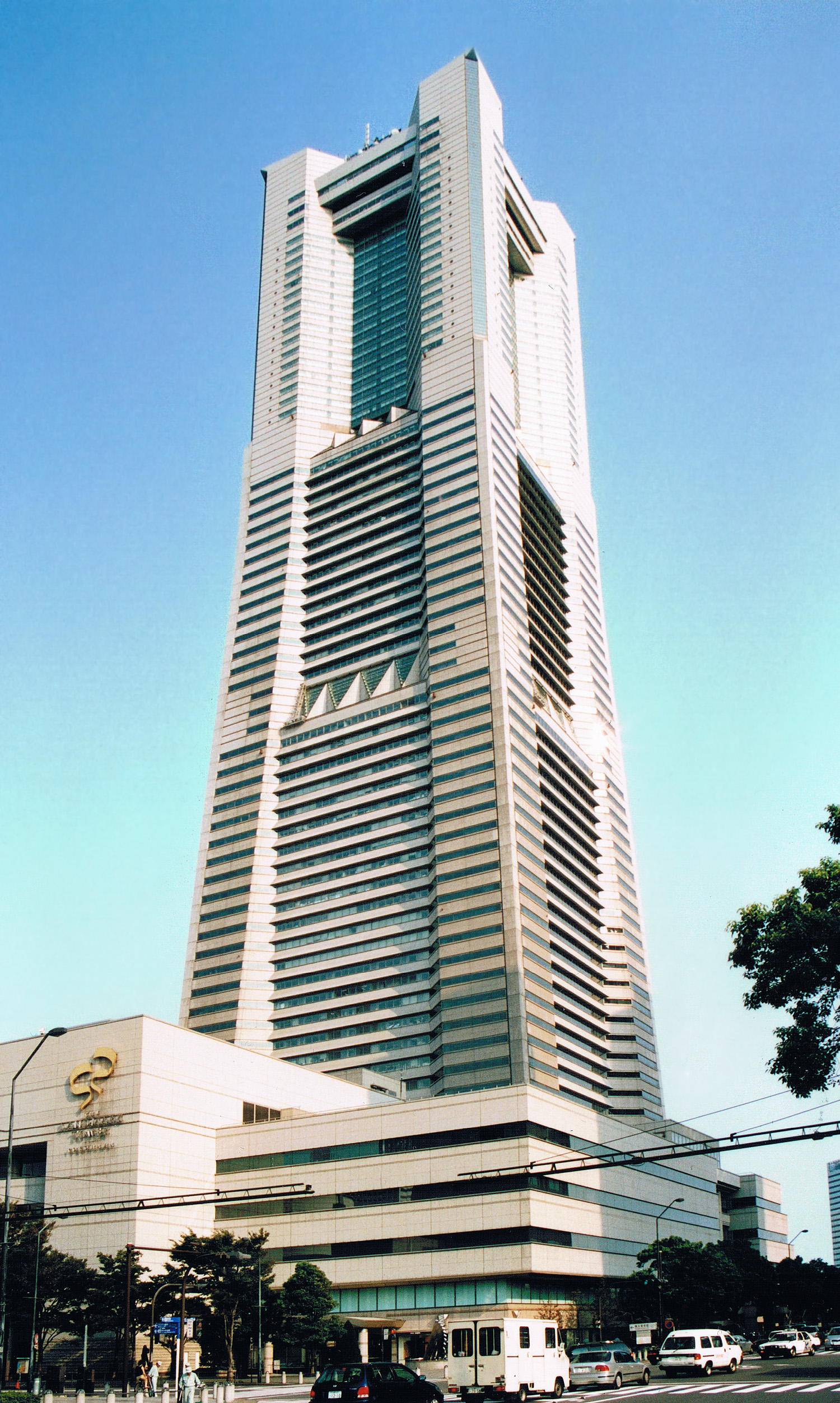 Landmark Tower - View from the northwest (blurry scan) 