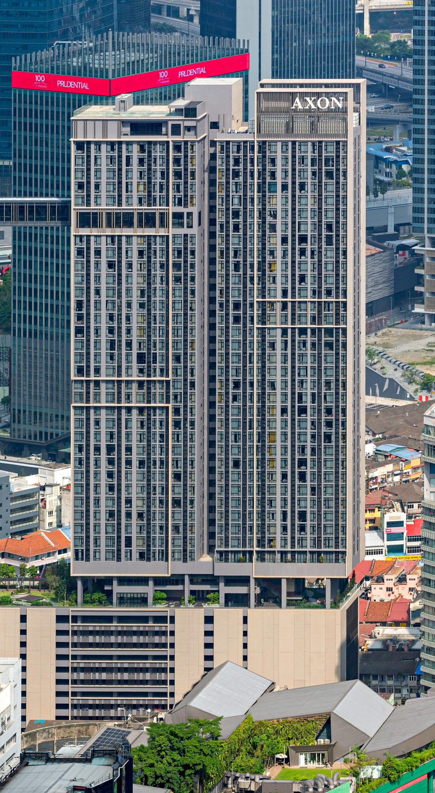 Axon Bukit Bintang Block B - View from KL Tower 