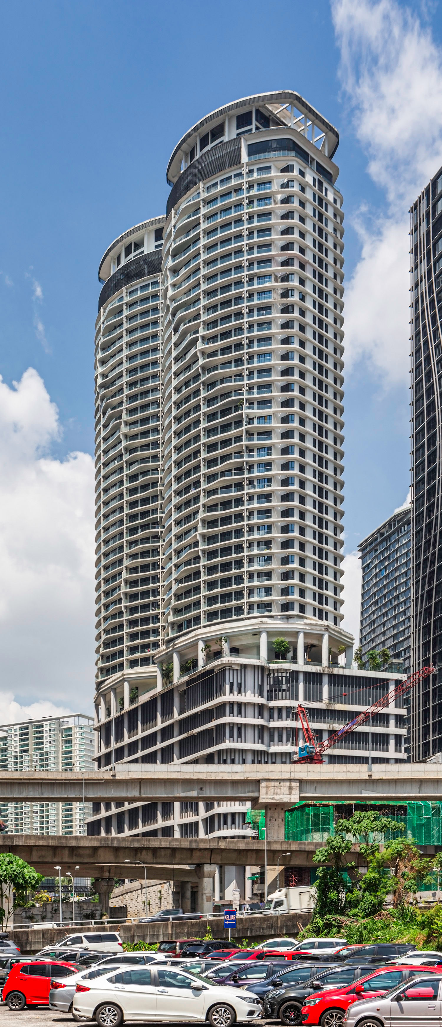 KL Gateway Premium Residences - View from the northeast 
